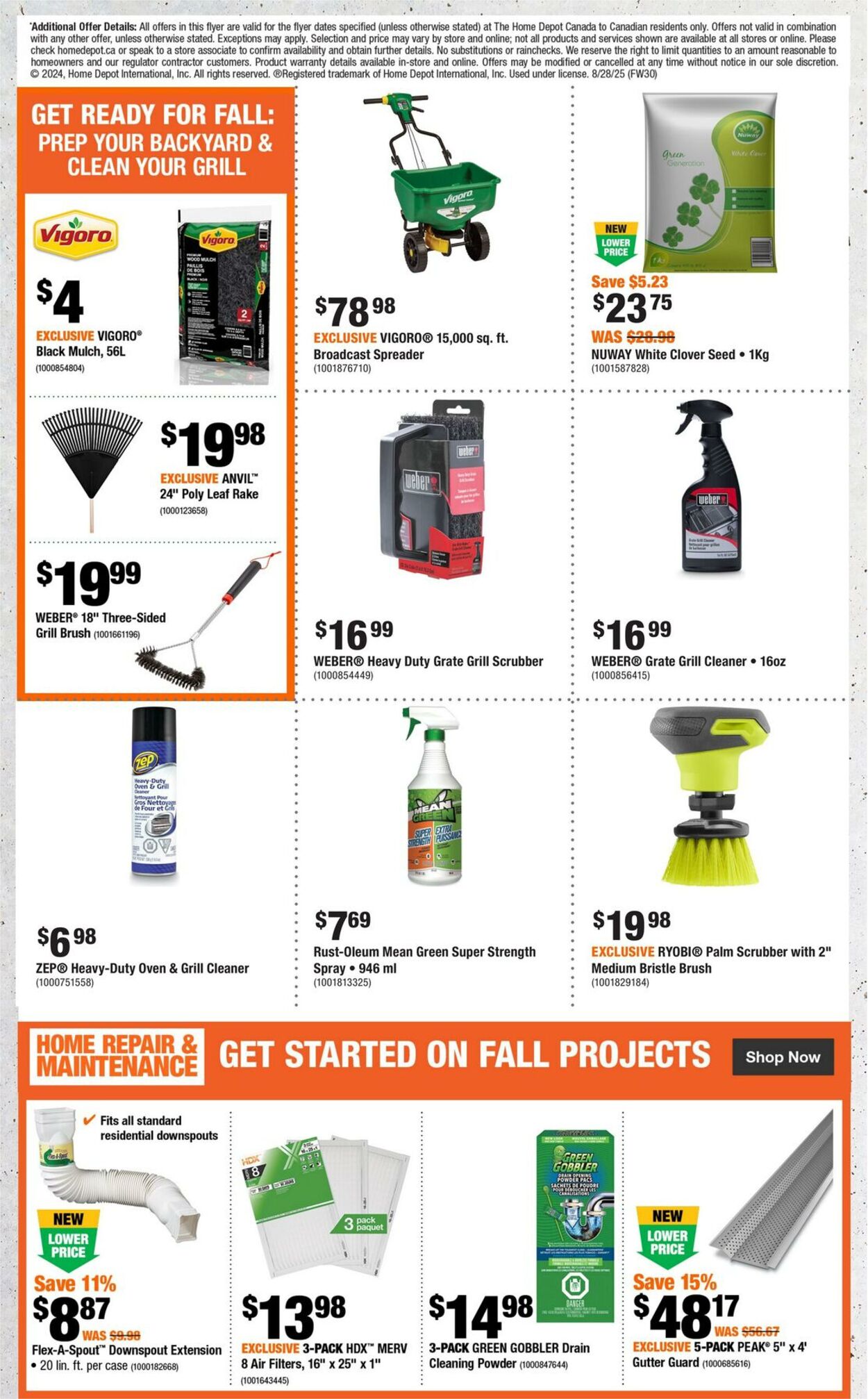 Flyer Home Depot 28.08.2025 - 10.09.2025