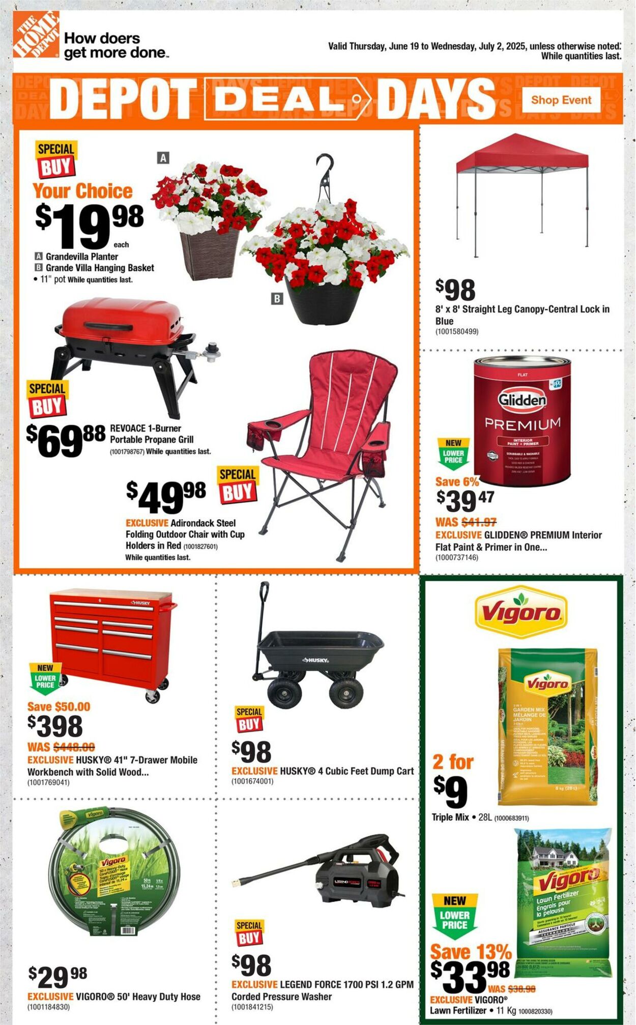 Flyer Home Depot 19.06.2025 - 02.07.2025