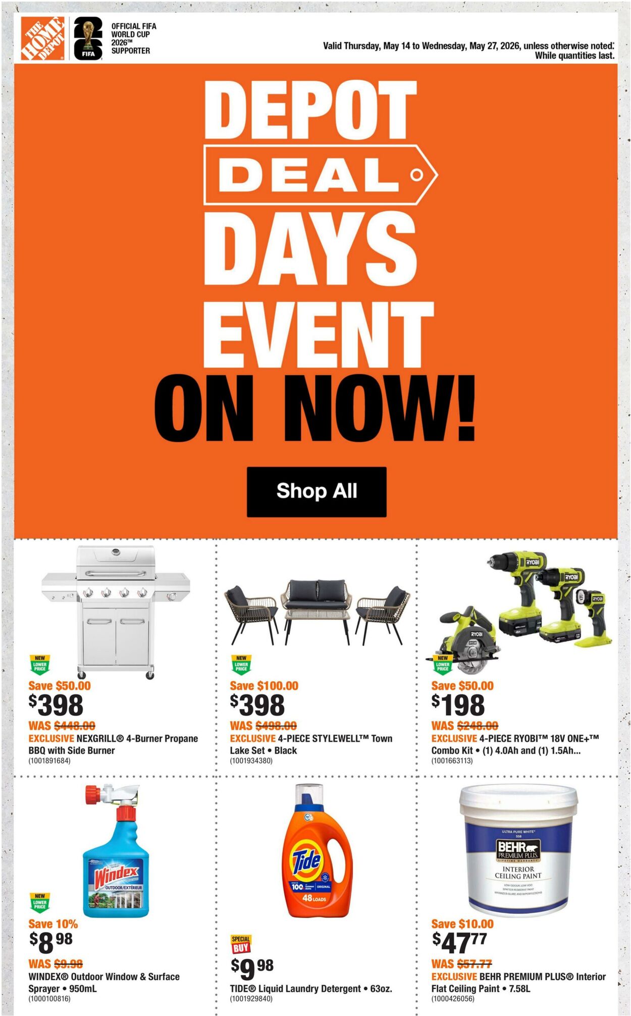 Flyer Home Depot 14.05.2026 - 27.05.2026