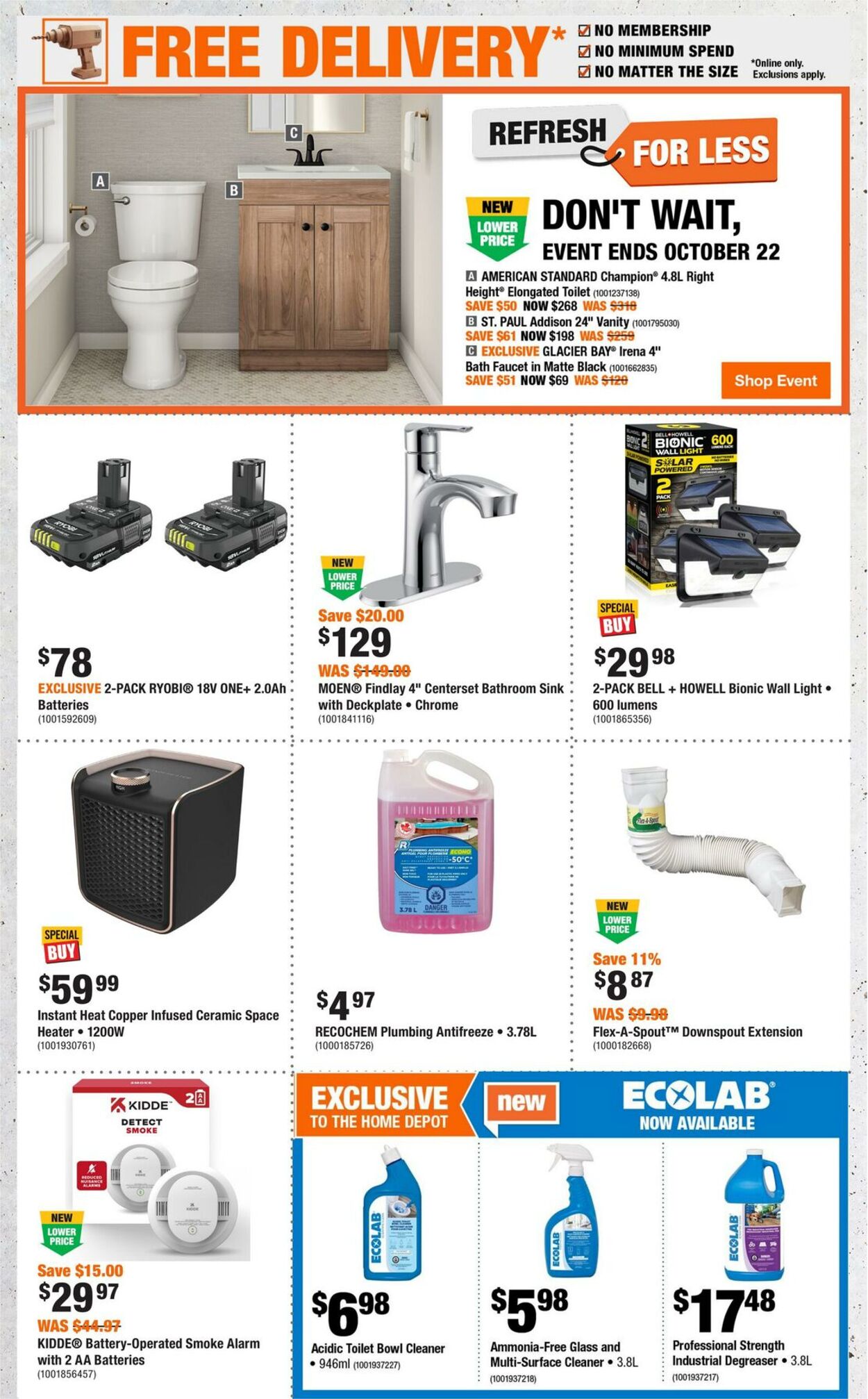 Flyer Home Depot 02.10.2025 - 22.10.2025