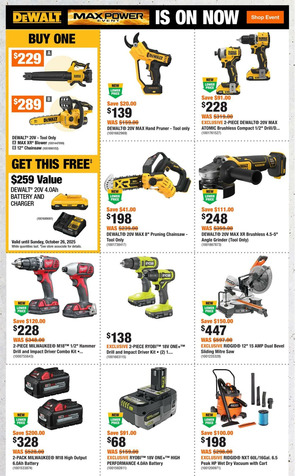 Flyer Home Depot 02.10.2025 - 22.10.2025