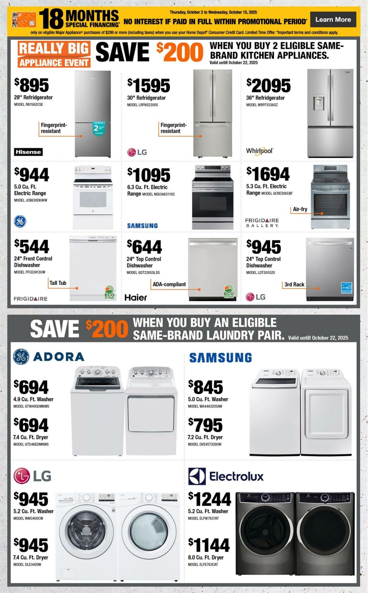 Flyer Home Depot 02.10.2025 - 22.10.2025