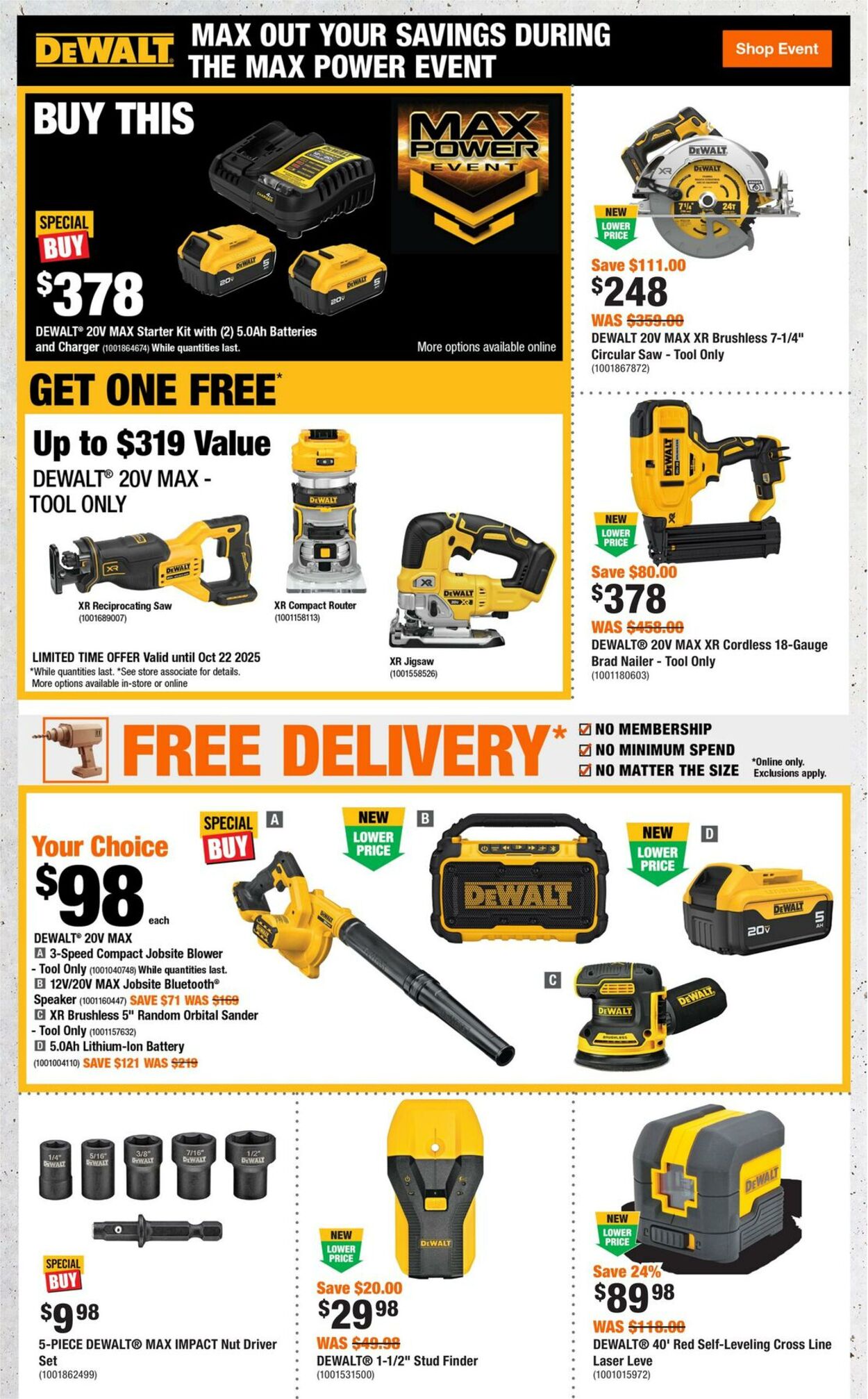 Flyer Home Depot 11.09.2025 - 01.10.2025
