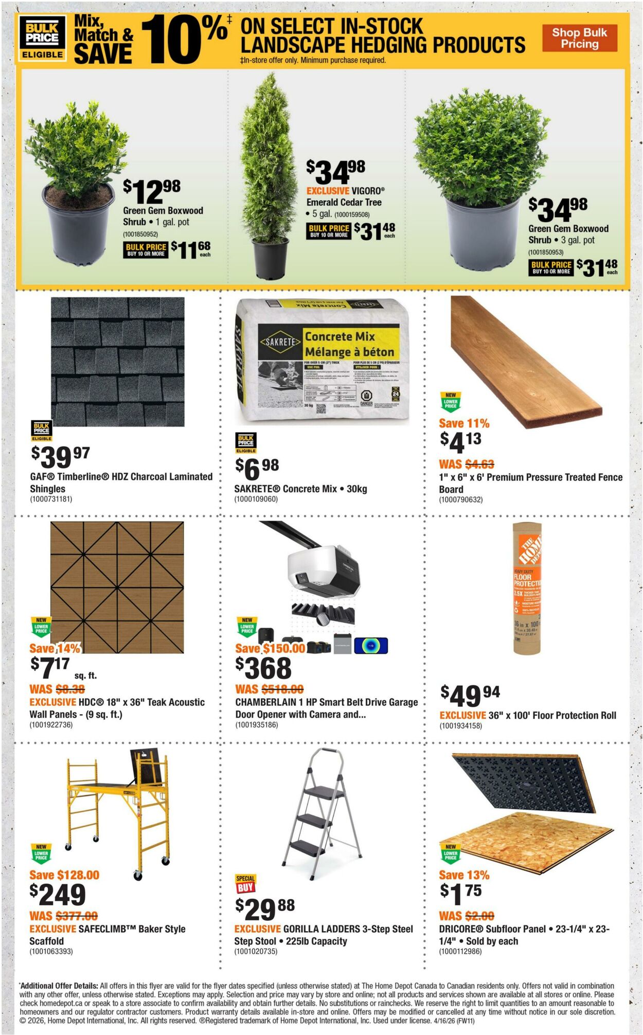 Flyer Home Depot 16.04.2026 - 29.04.2026