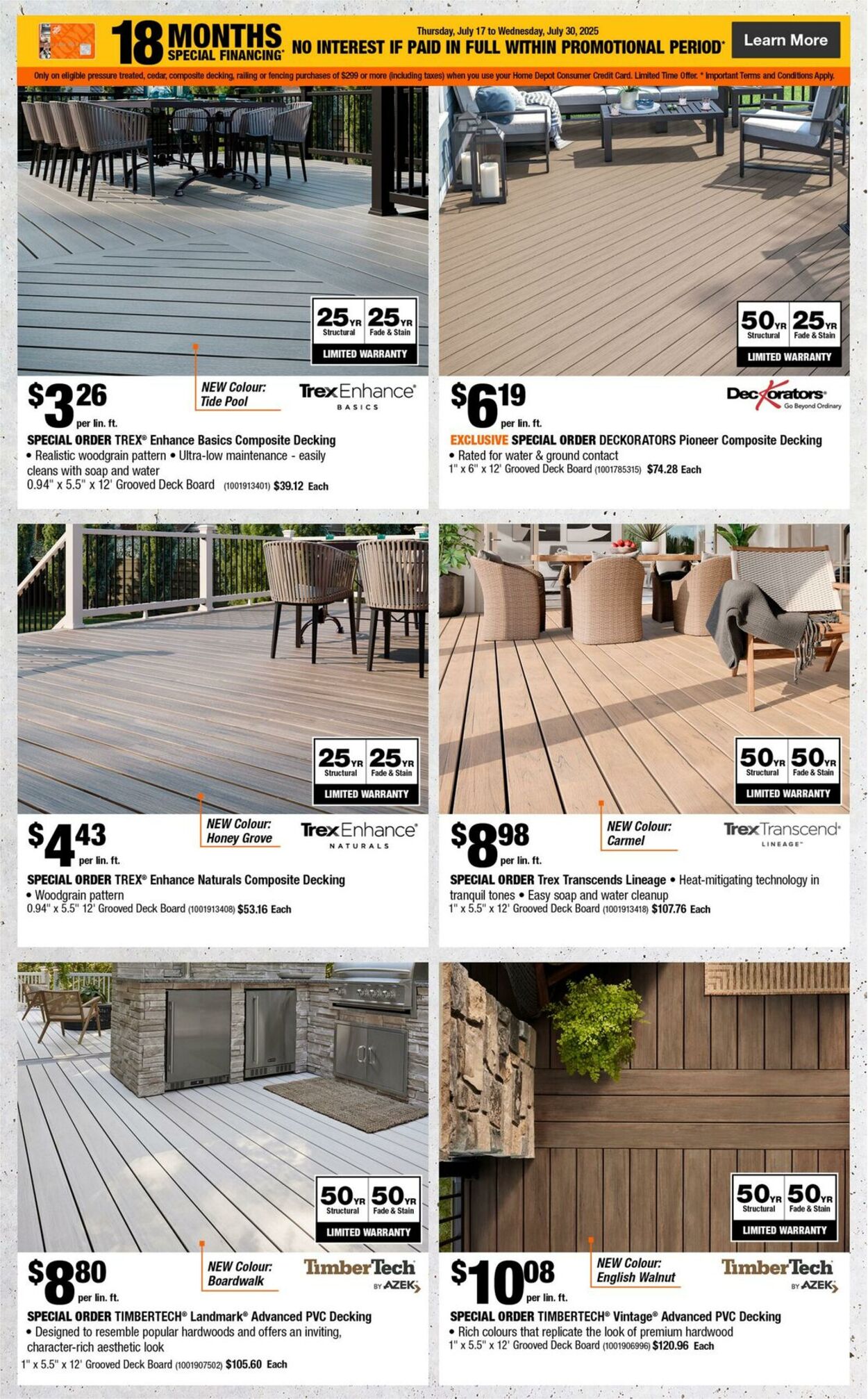 Flyer Home Depot 17.07.2025 - 30.07.2025