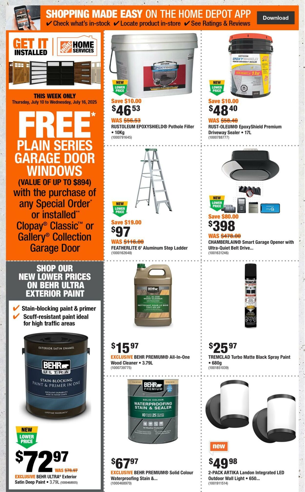 Flyer Home Depot 03.07.2025 - 16.07.2025