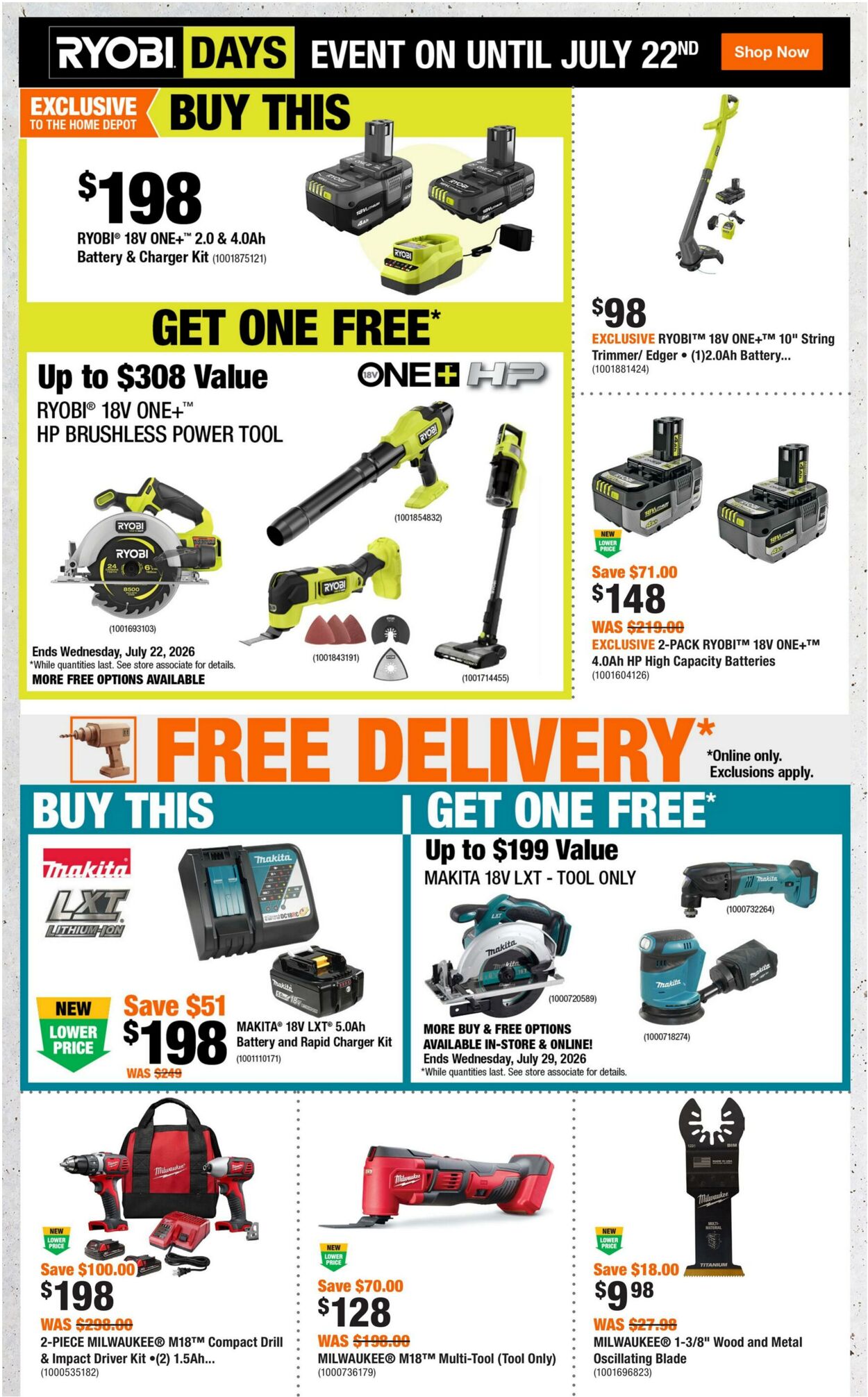 Flyer Home Depot 25.06.2026 - 08.07.2026