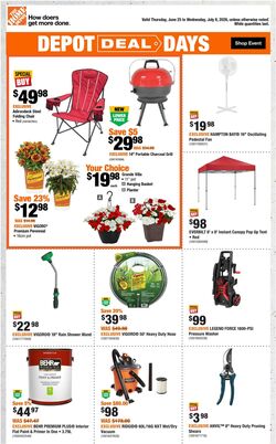 Flyer Home Depot 25.06.2026 - 08.07.2026