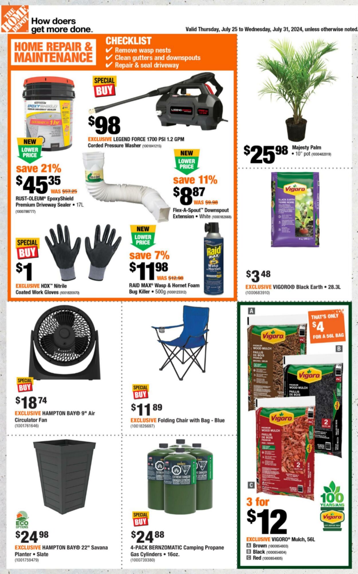 Flyer Home Depot 25.07.2024 - 31.07.2024