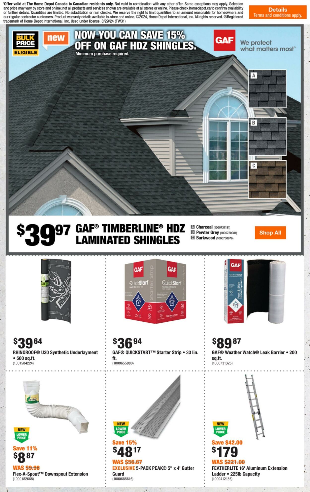 Flyer Home Depot 29.08.2024 - 04.09.2024