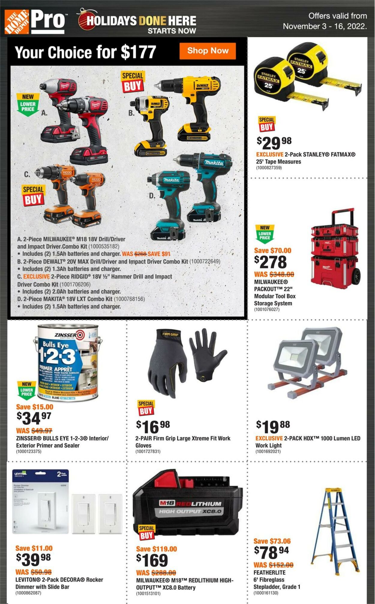 Home Depot Promotional Flyer - Valid from 03.11 to 16.11 - Page nb 1 ...