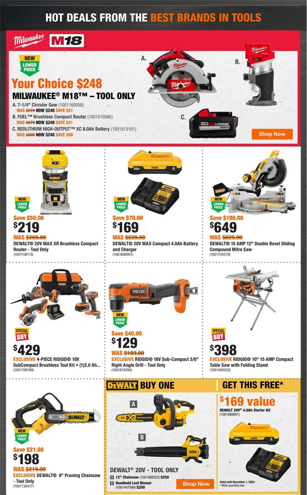 Flyer Home Depot 14.09.2023 - 27.09.2023