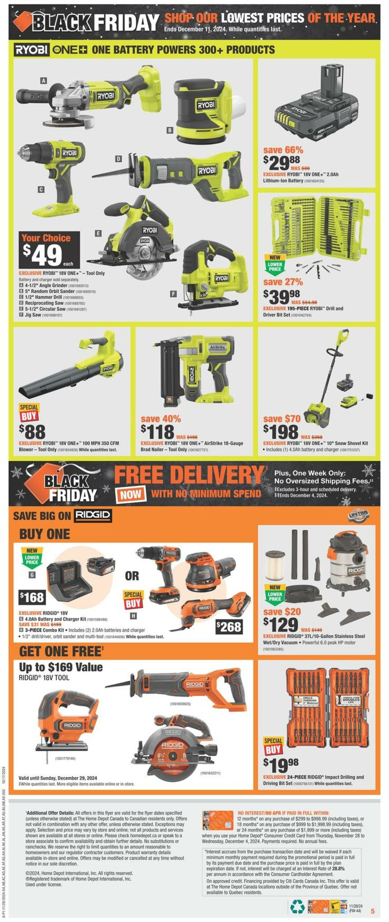 Flyer Home Depot 28.11.2024 - 12.12.2024