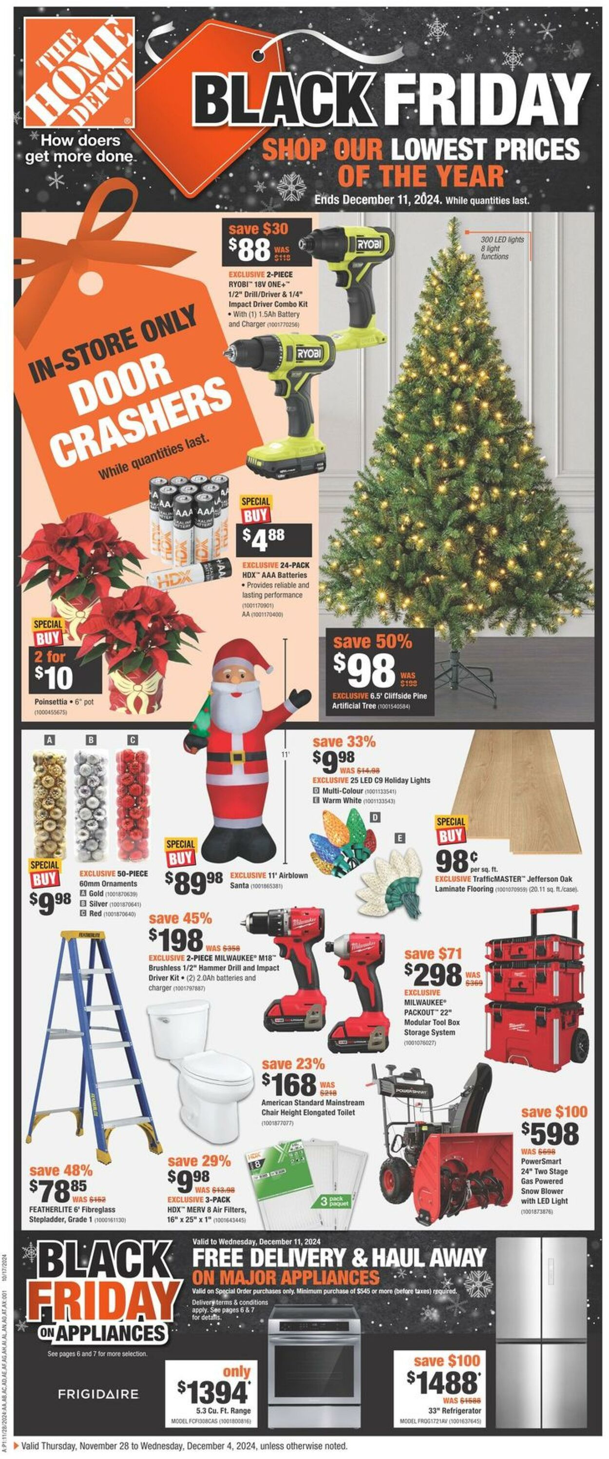 Flyer Home Depot - Weekly Flyer 28 Nov 2024 - 12 Dec 2024