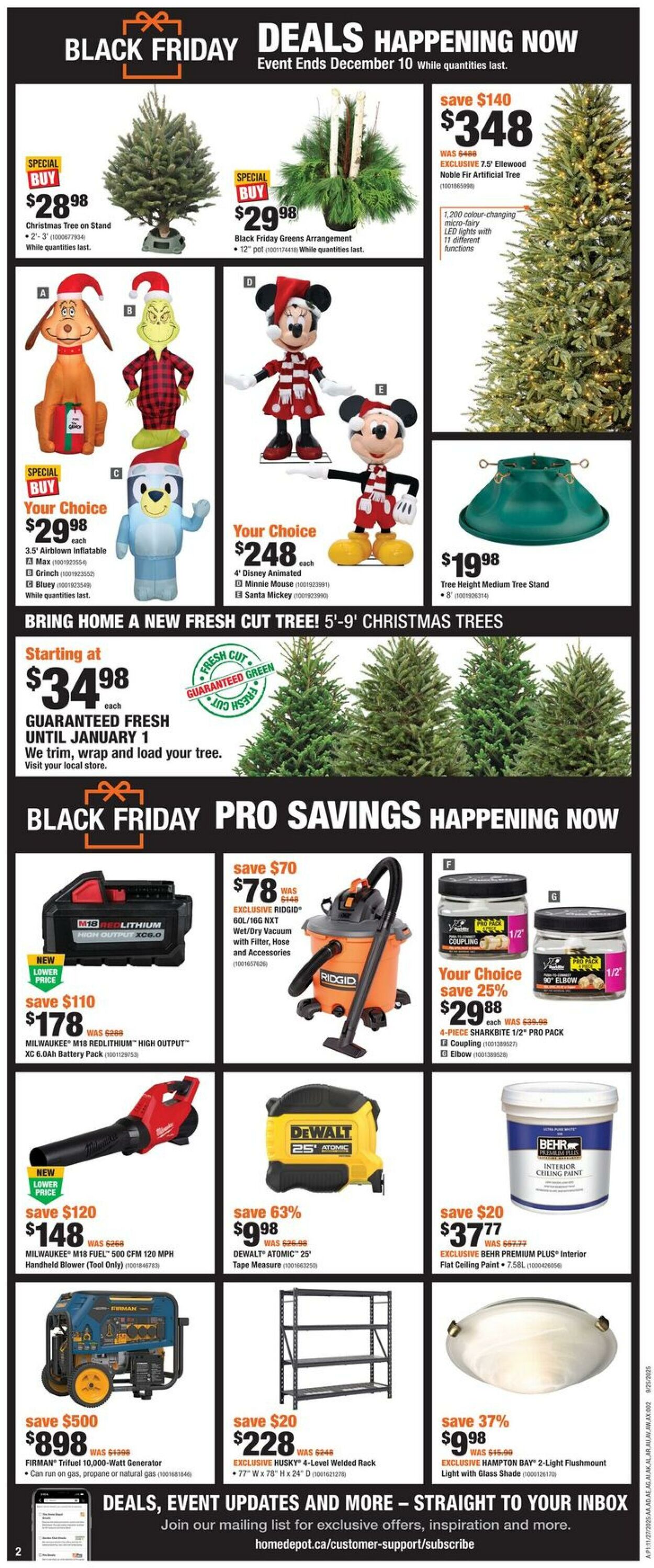 Flyer Home Depot 27.11.2025 - 10.12.2025