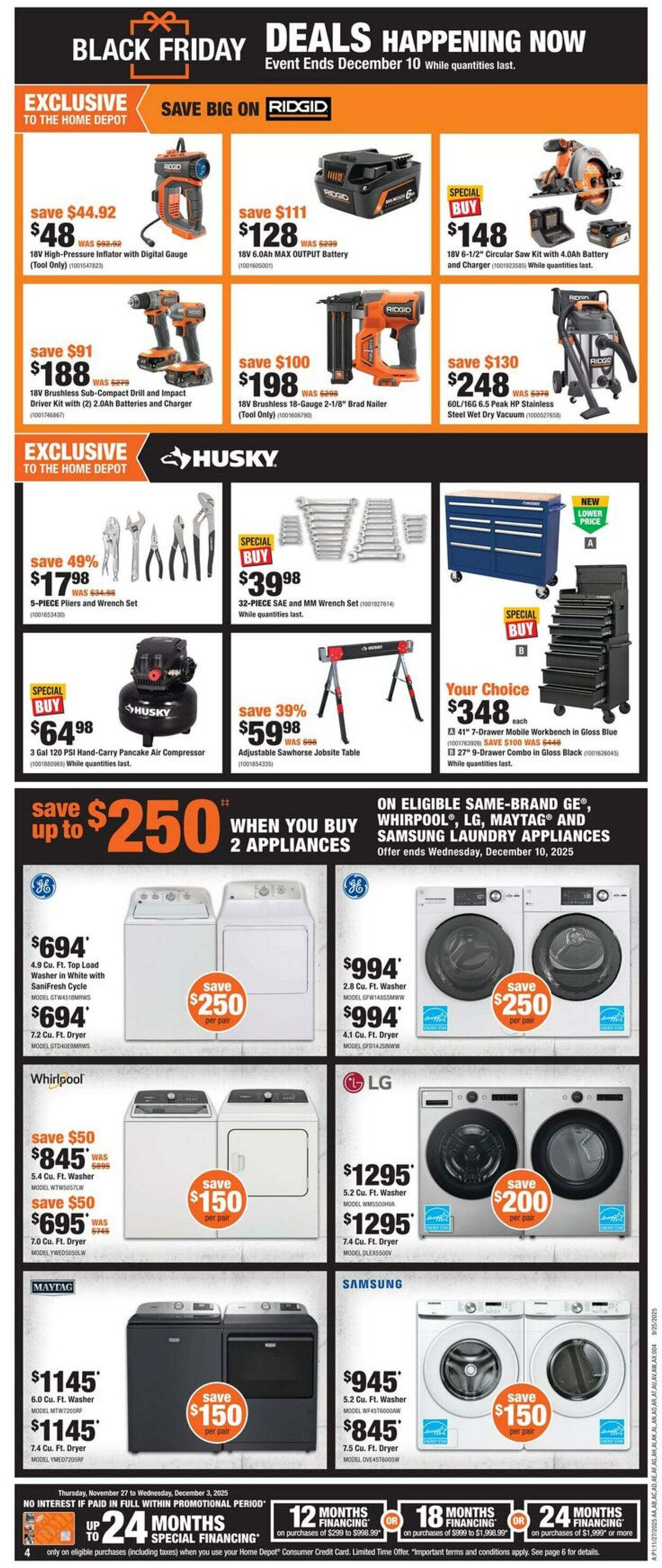 Flyer Home Depot 27.11.2025 - 10.12.2025
