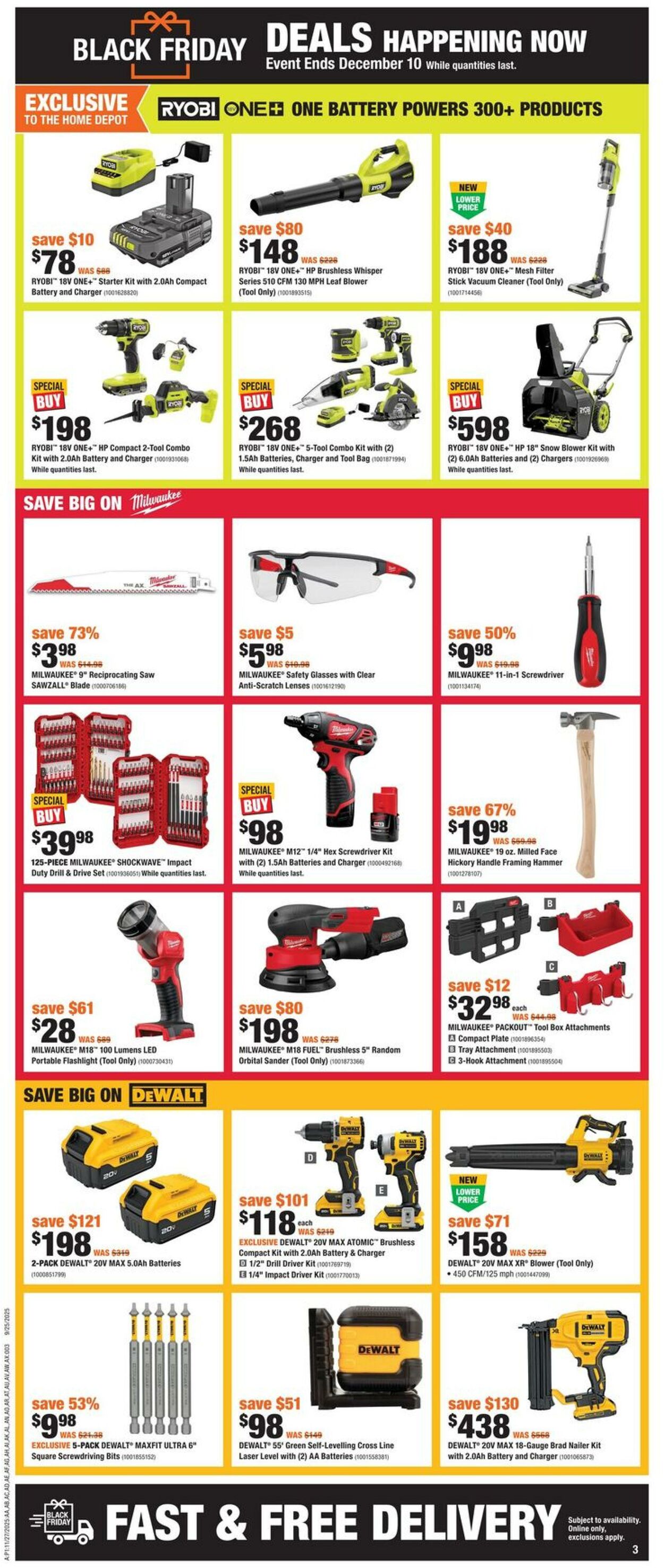 Flyer Home Depot 27.11.2025 - 10.12.2025