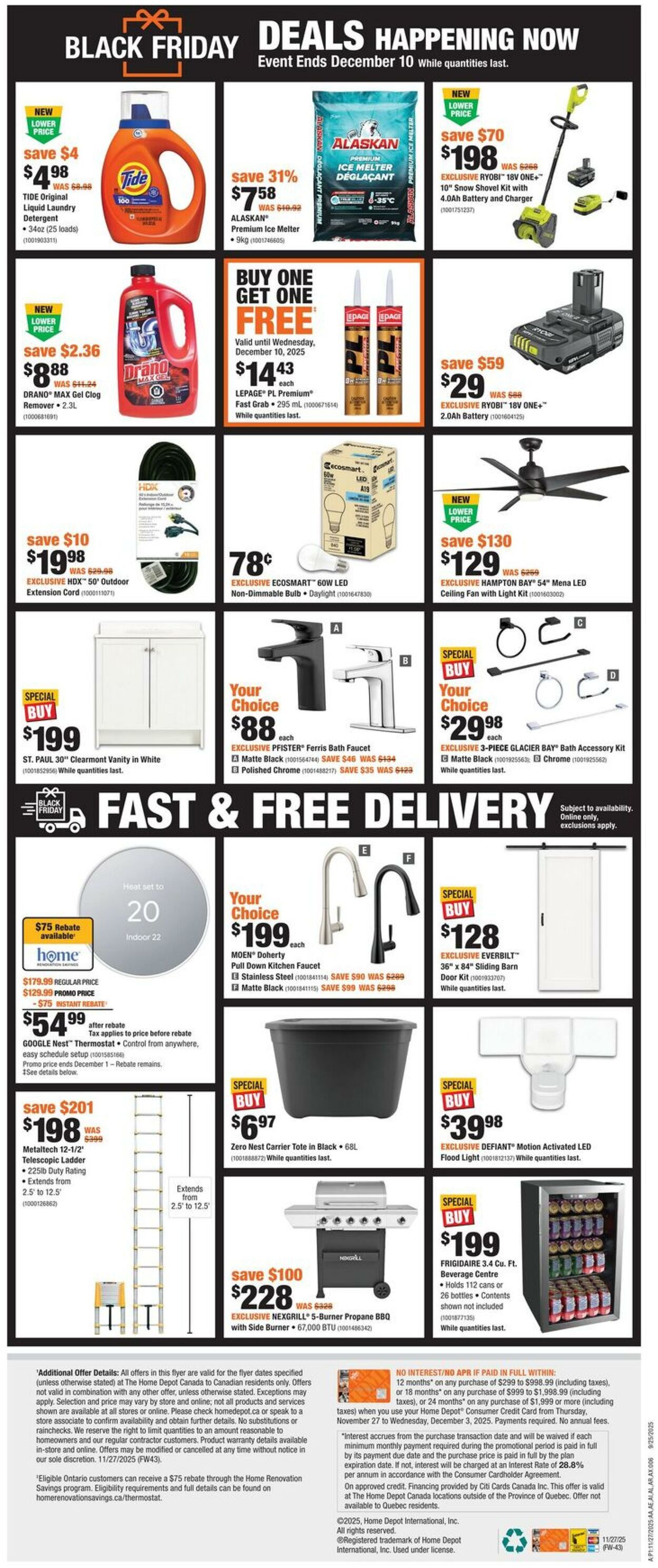Flyer Home Depot 27.11.2025 - 10.12.2025