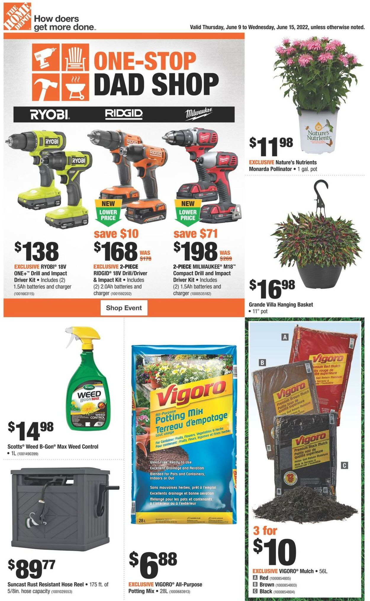 Home Depot Promotional Flyer Father's Day 2022 Valid from 09.06 to