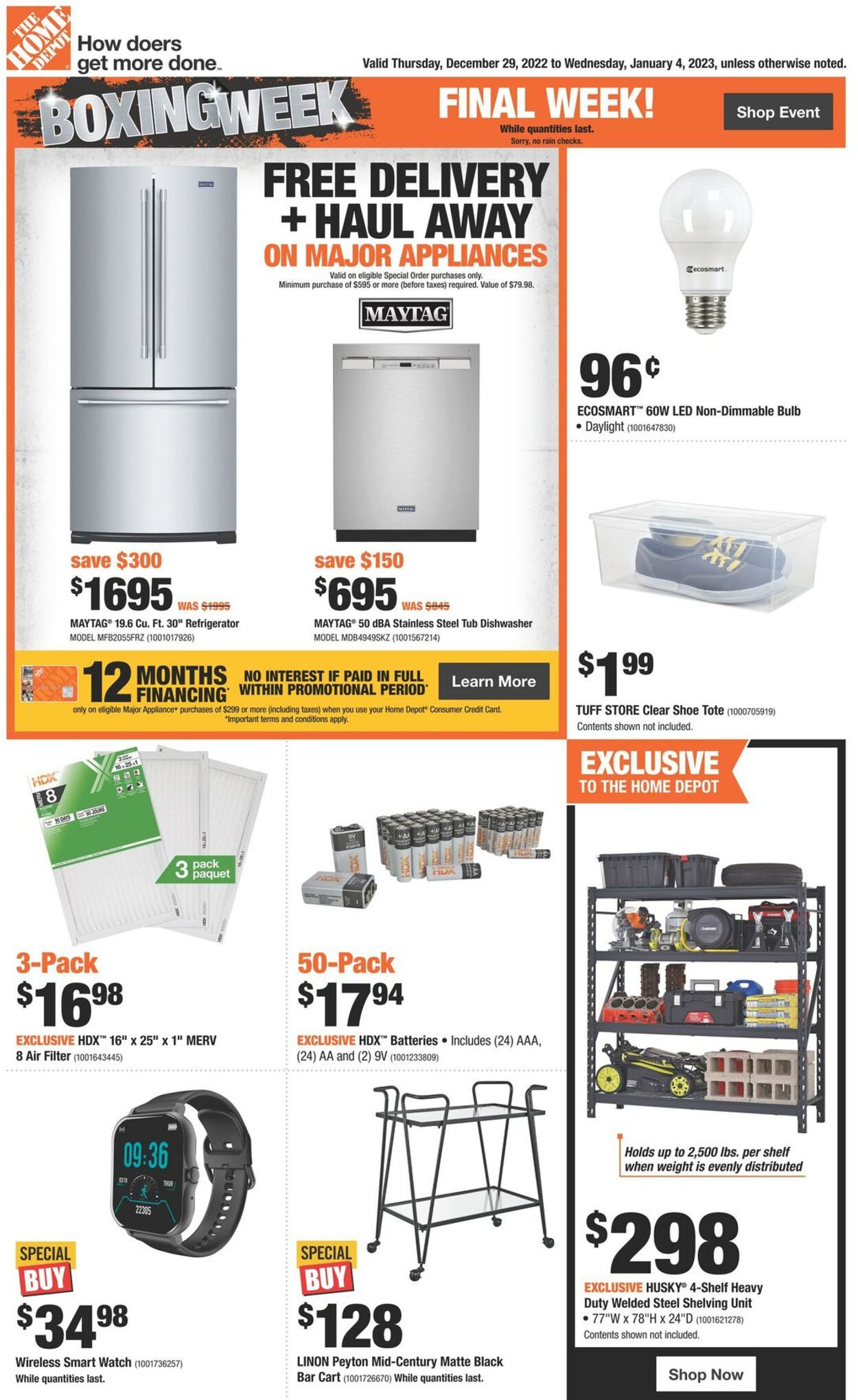 Flyer Home Depot 29.12.2022 - 04.01.2023