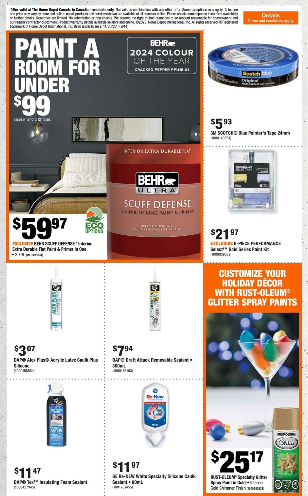 Flyer Home Depot 30.11.2023 - 06.12.2023