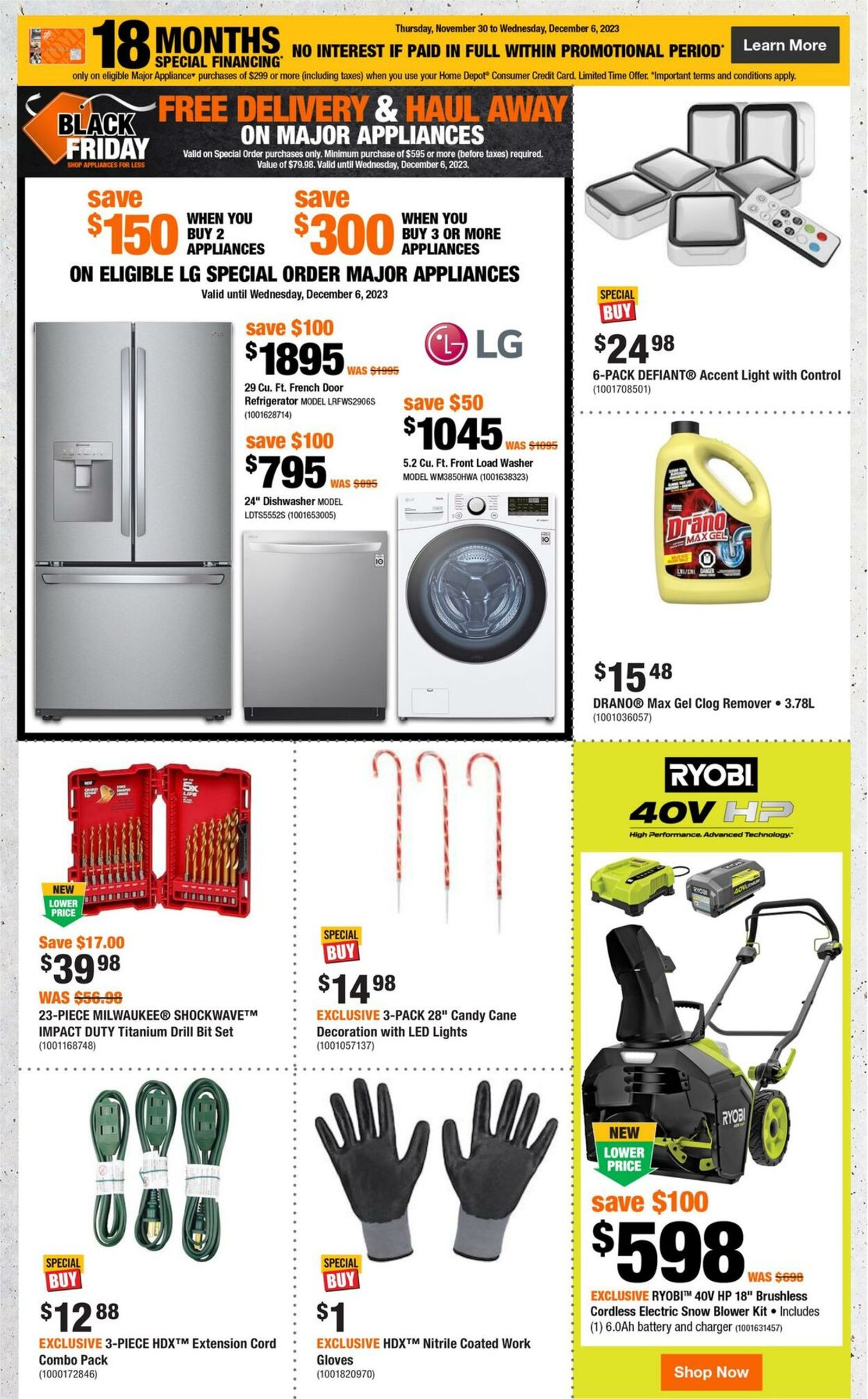 Flyer Home Depot 30.11.2023 - 06.12.2023