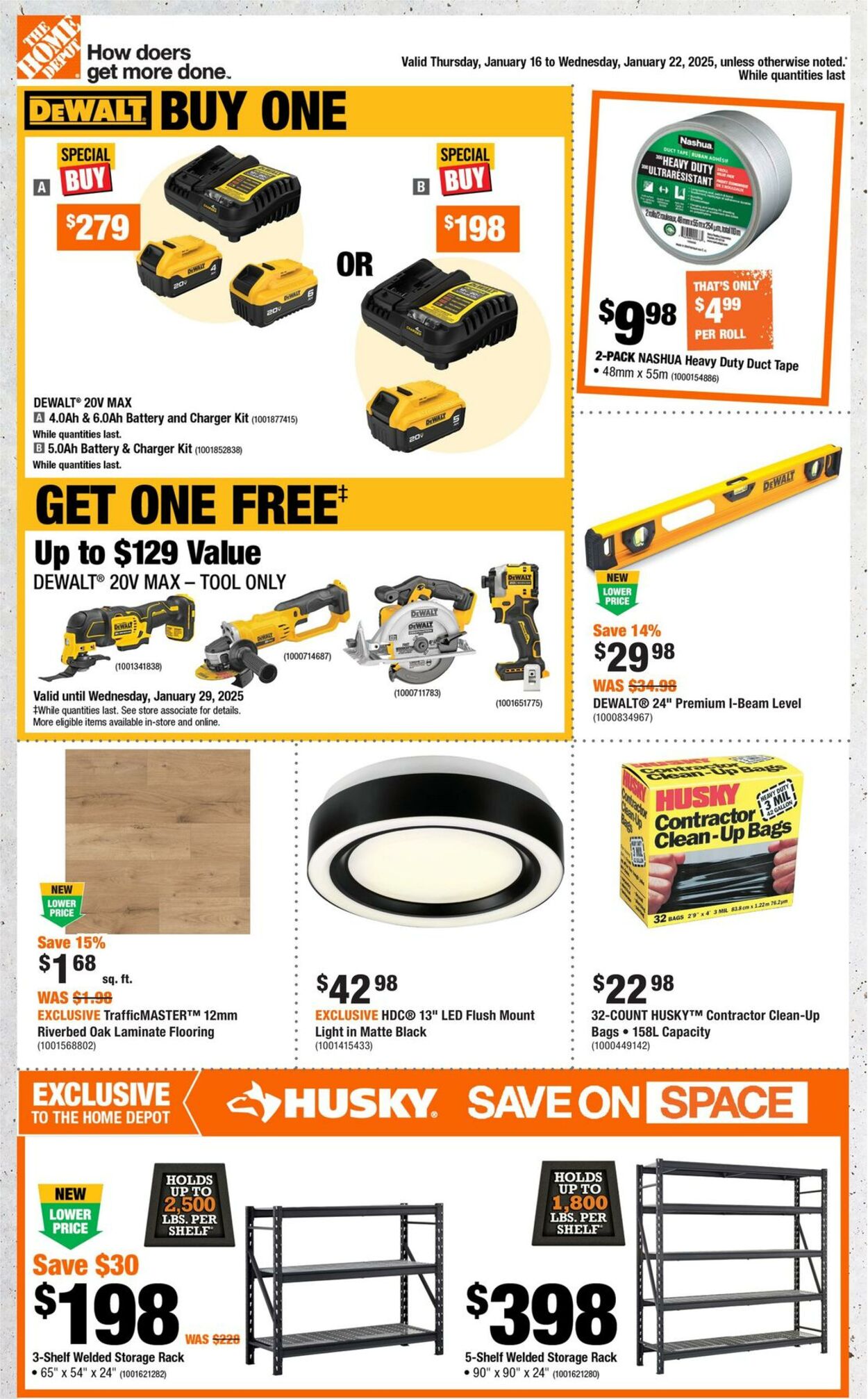 Flyer Home Depot - Weekly Flyer_CP 16 Jan 2025 - 22 Jan 2025