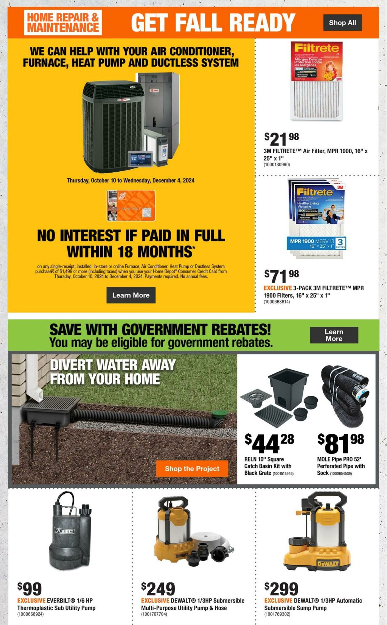 Flyer Home Depot 24.10.2024 - 30.10.2024