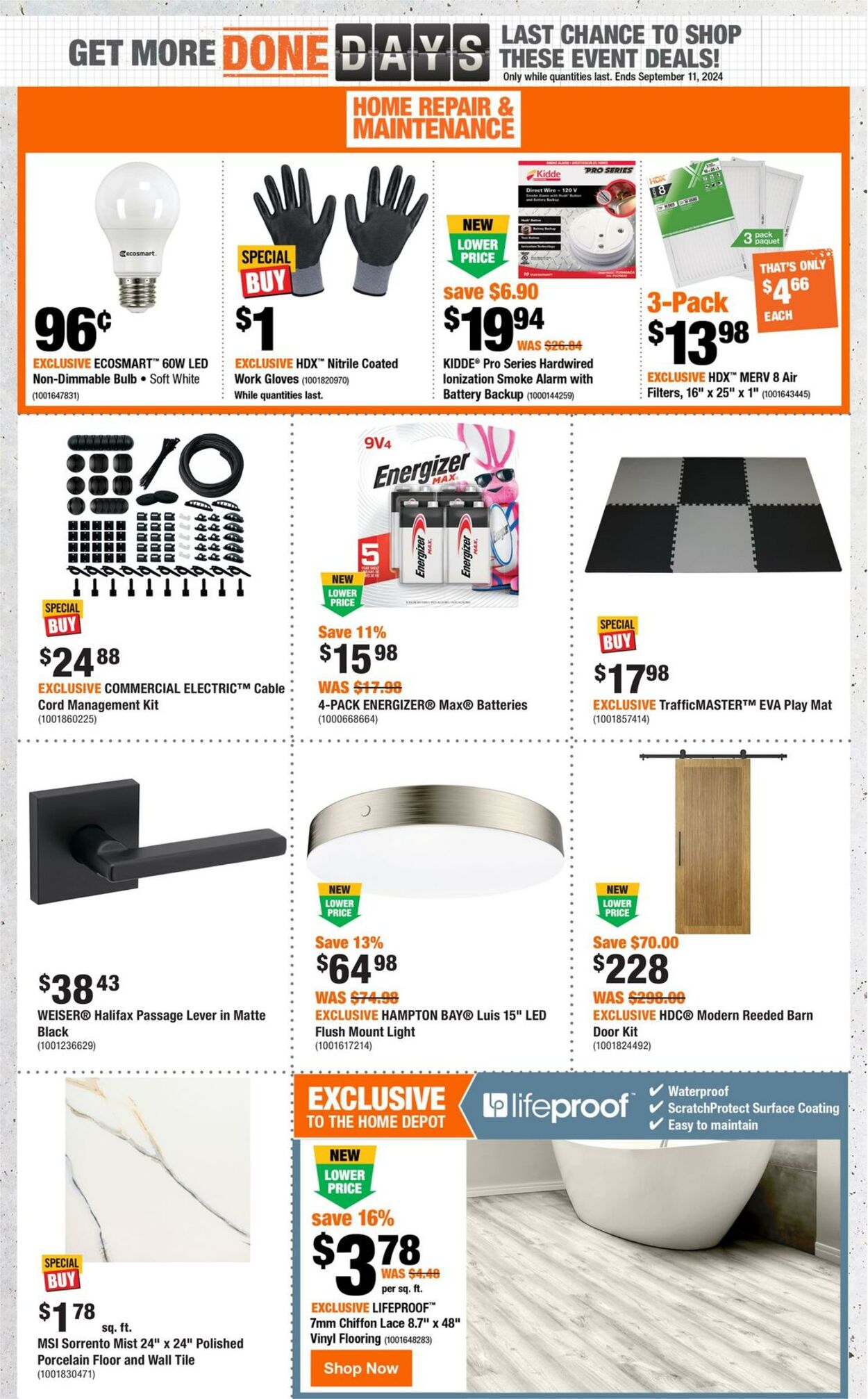 Flyer Home Depot 05.09.2024 - 11.09.2024