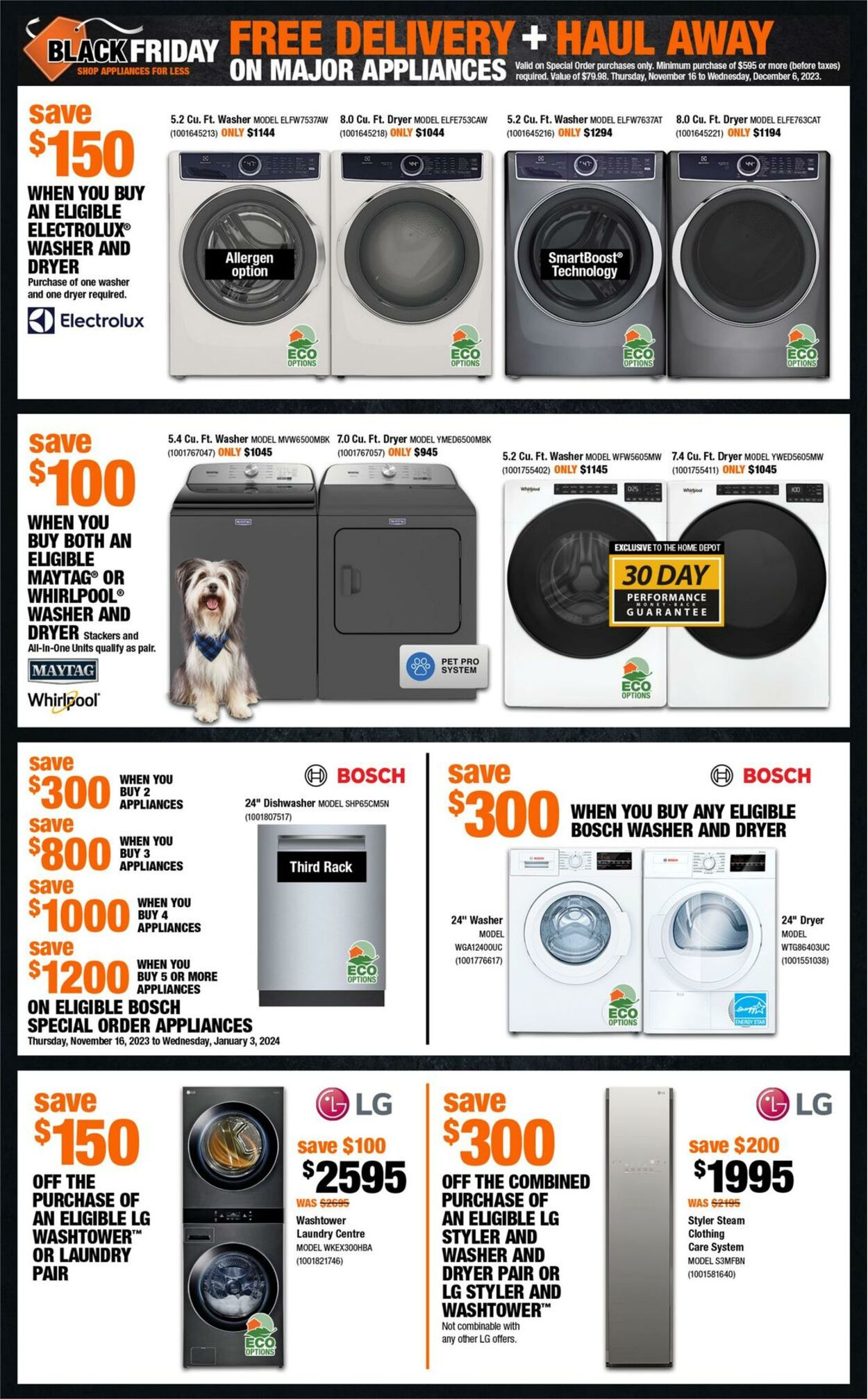 Home Depot Promotional Flyer Black Friday Valid from 16.11 to 22.11