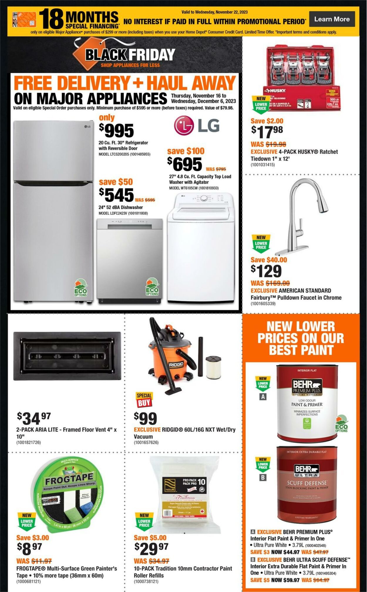 Flyer Home Depot 16.11.2023 - 22.11.2023