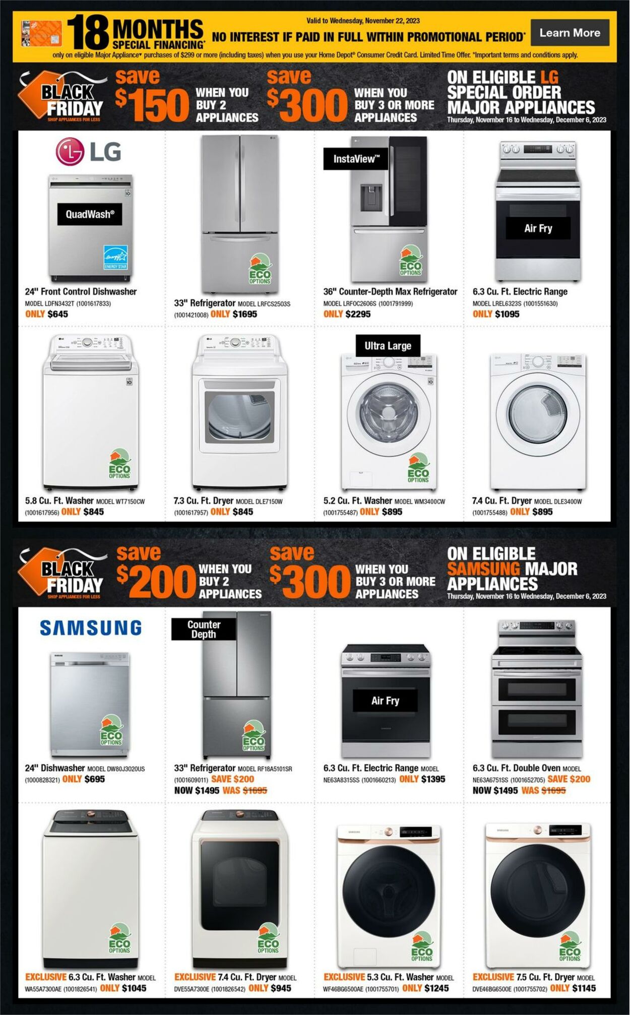 Flyer Home Depot 16.11.2023 - 22.11.2023