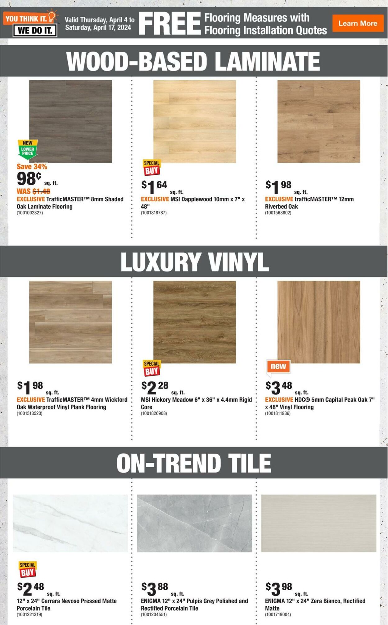 Flyer Home Depot 04.04.2024 - 10.04.2024