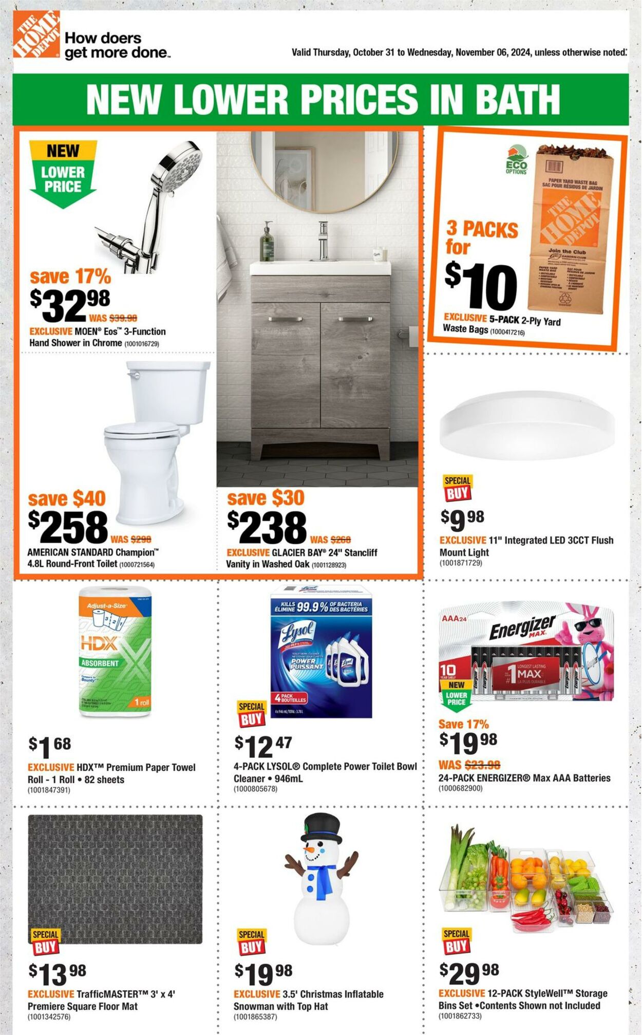 Flyer Home Depot - Weekly Flyer_CP 31 Oct 2024 - 6 Nov 2024