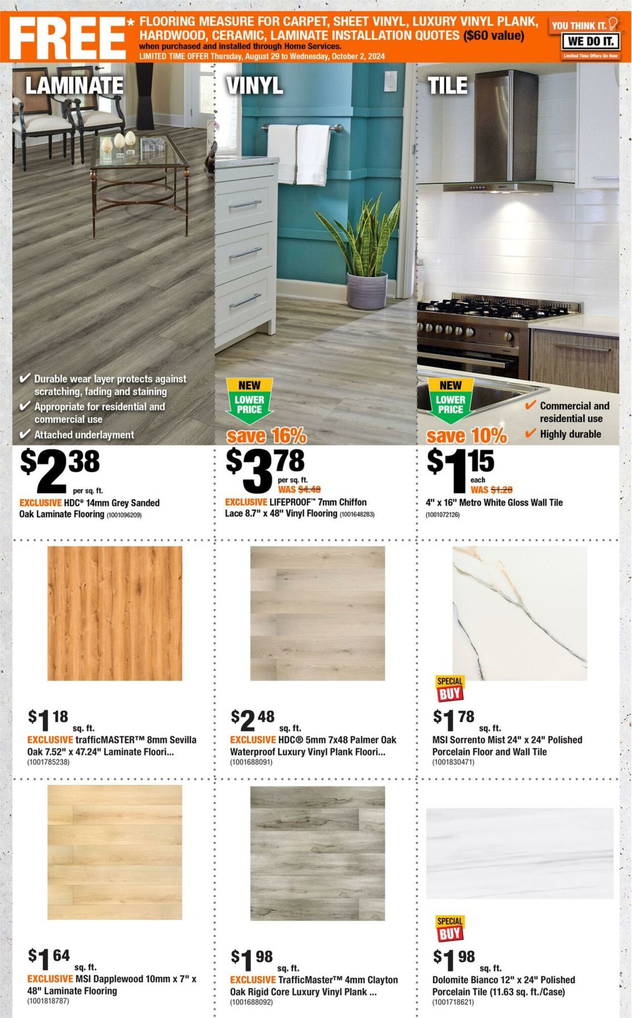 Flyer Home Depot 12.09.2024 - 18.09.2024