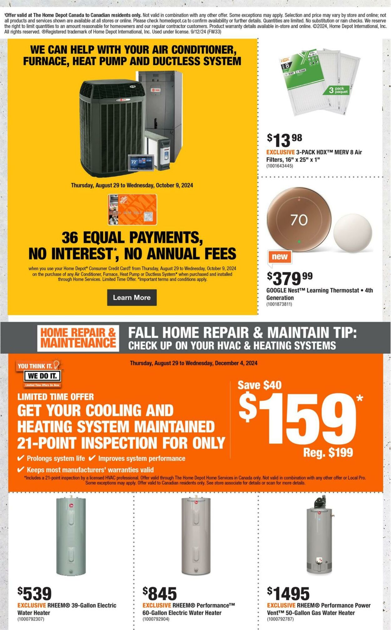 Flyer Home Depot 12.09.2024 - 18.09.2024