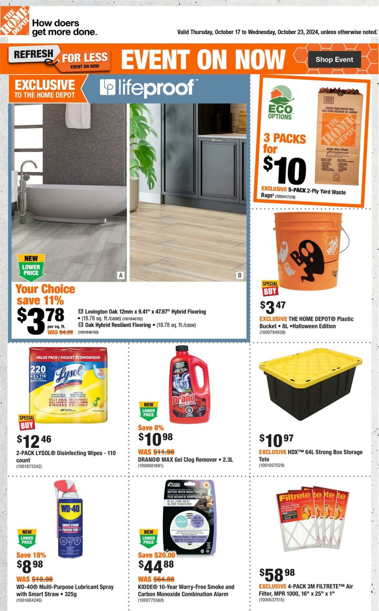 Flyer Home Depot 17.10.2024 - 23.10.2024