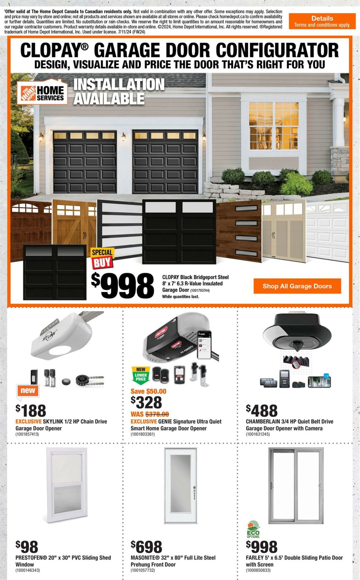 Flyer Home Depot 11.07.2024 - 17.07.2024