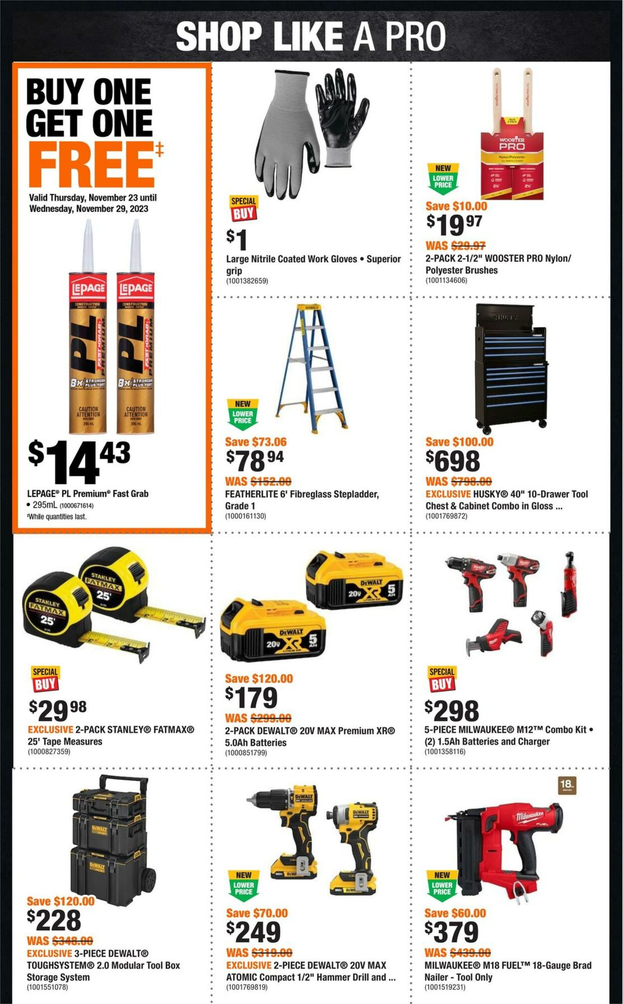 Flyer Home Depot 23.11.2023 - 29.11.2023