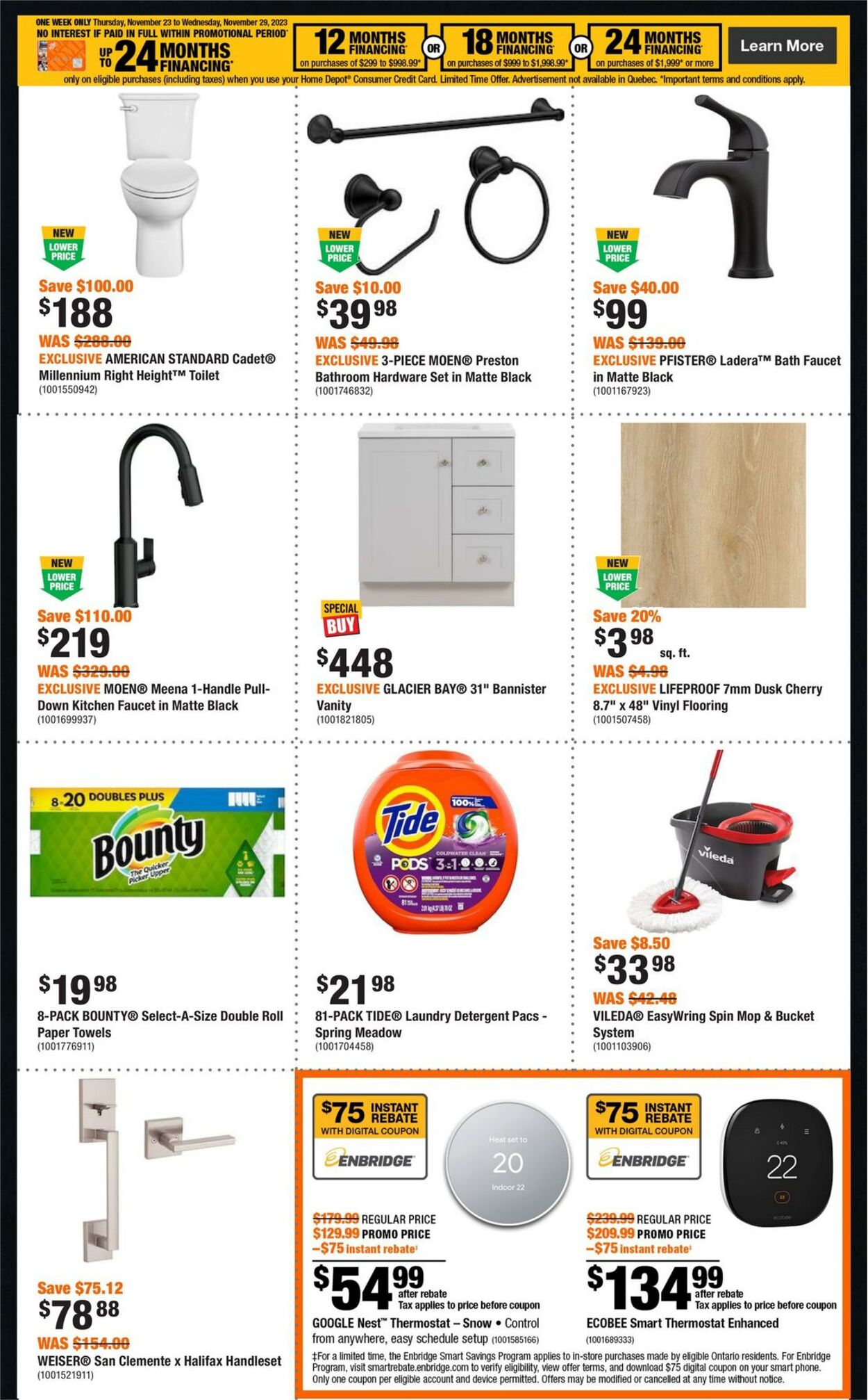 Flyer Home Depot 23.11.2023 - 29.11.2023