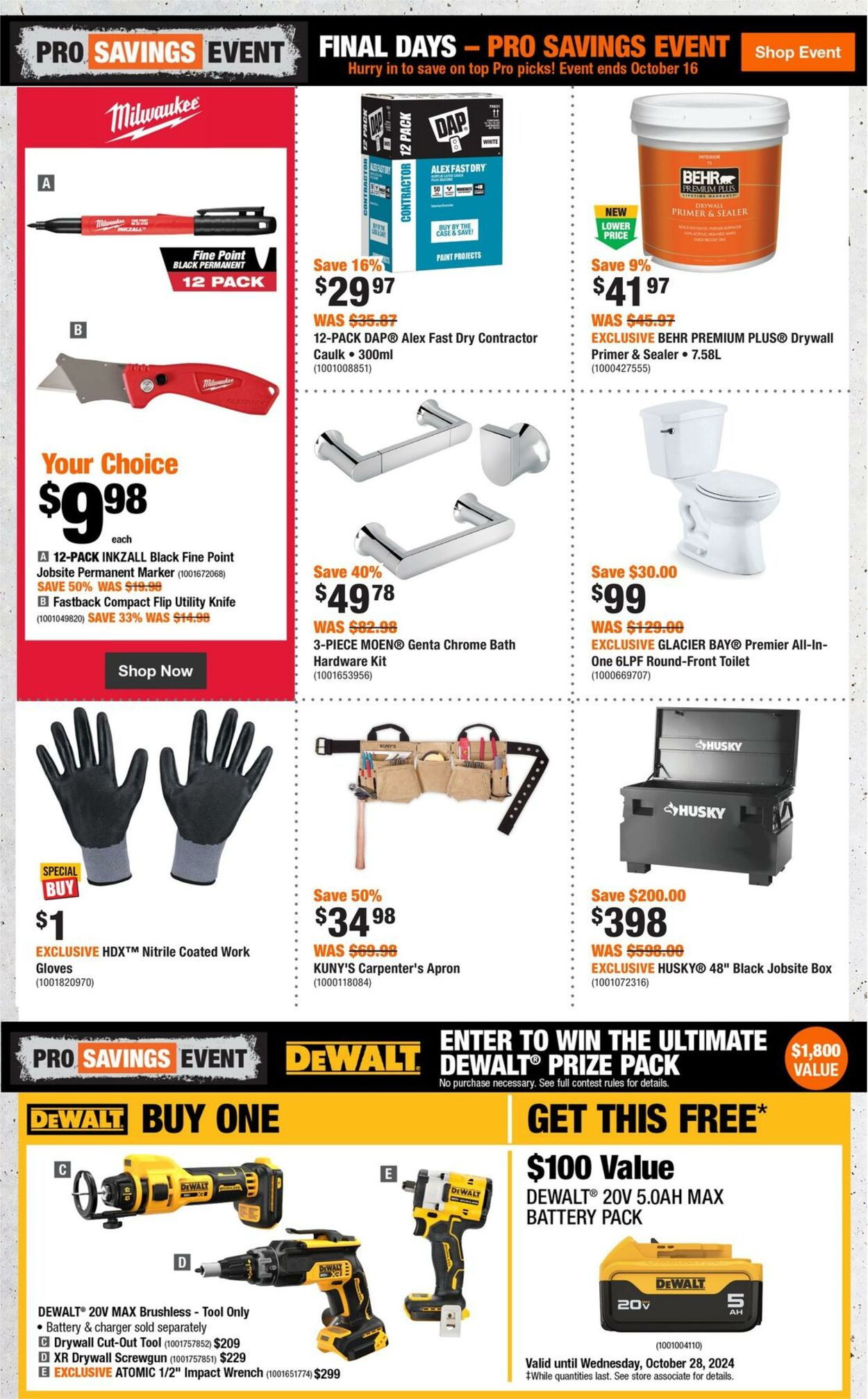 Flyer Home Depot 10.10.2024 - 16.10.2024