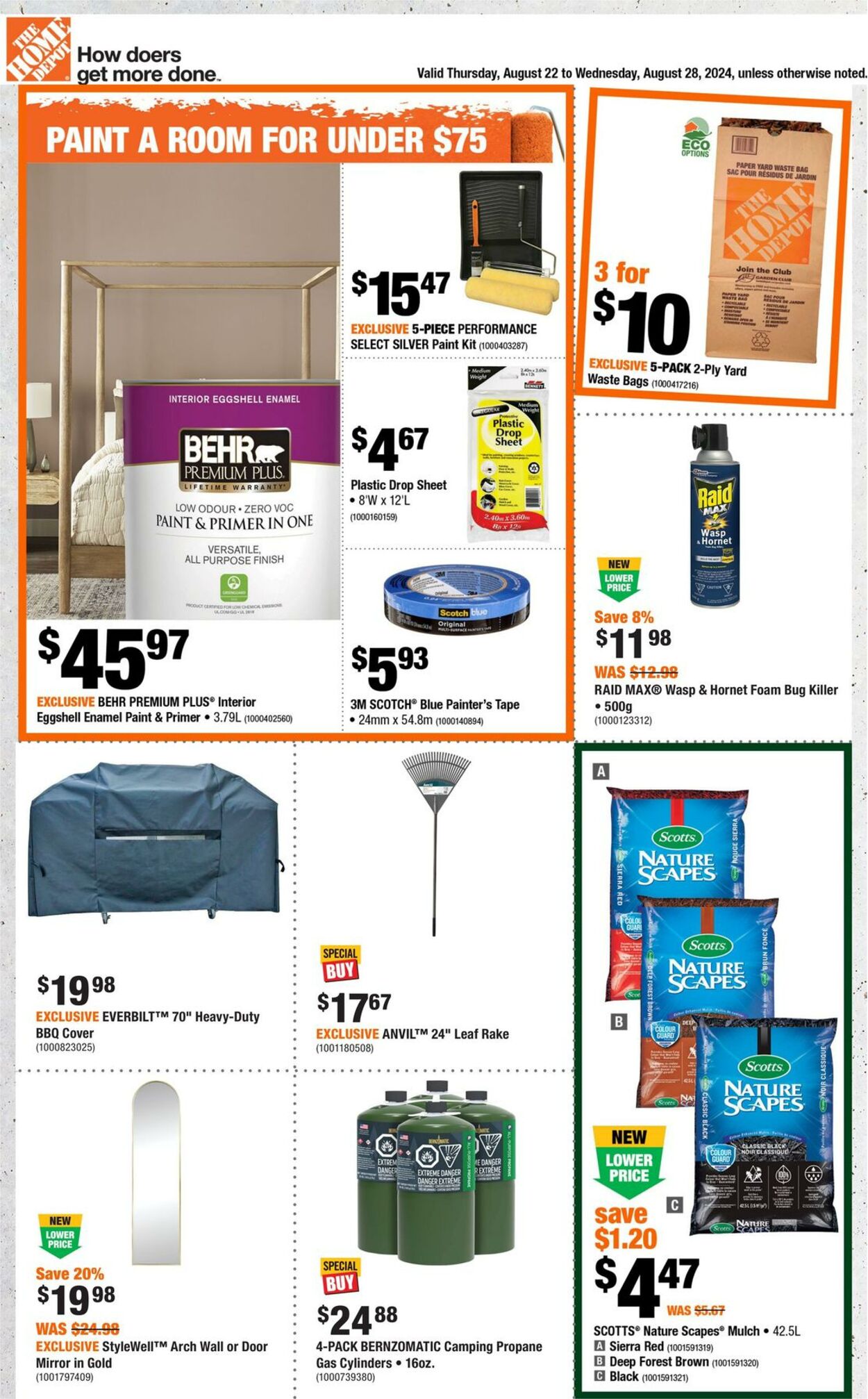 Flyer Home Depot 22.08.2024 - 28.08.2024