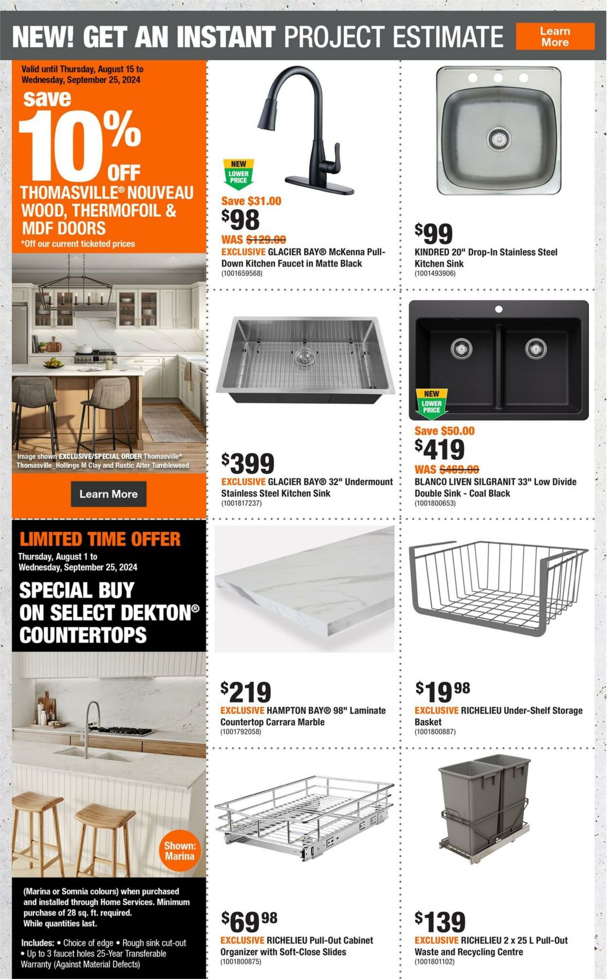 Flyer Home Depot 15.08.2024 - 21.08.2024