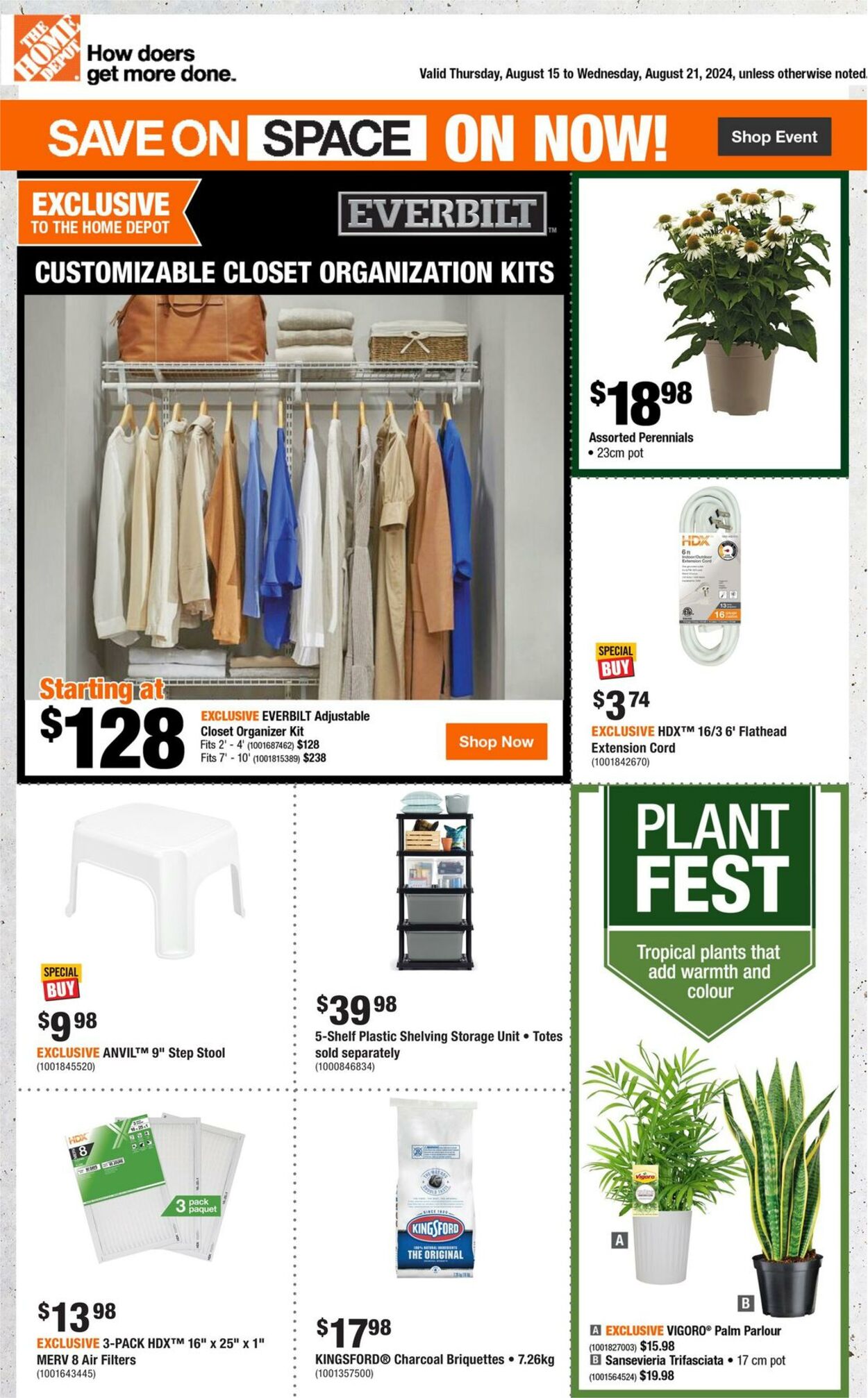 Flyer Home Depot 15.08.2024 - 21.08.2024