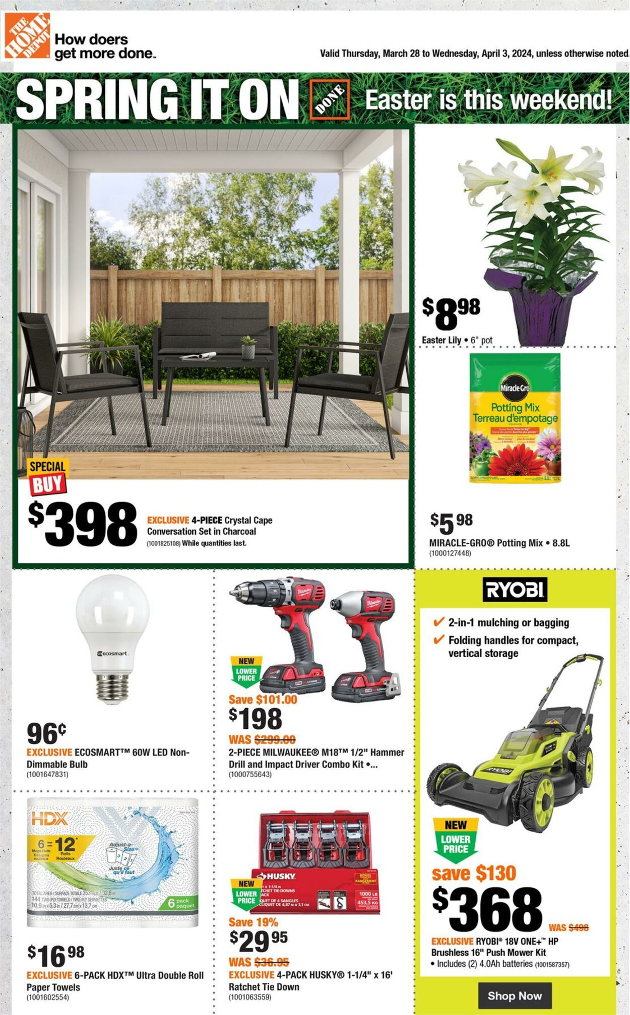 Flyer Home Depot - Weekly Flyer_CP 28 Mar 2024 - 3 Apr 2024