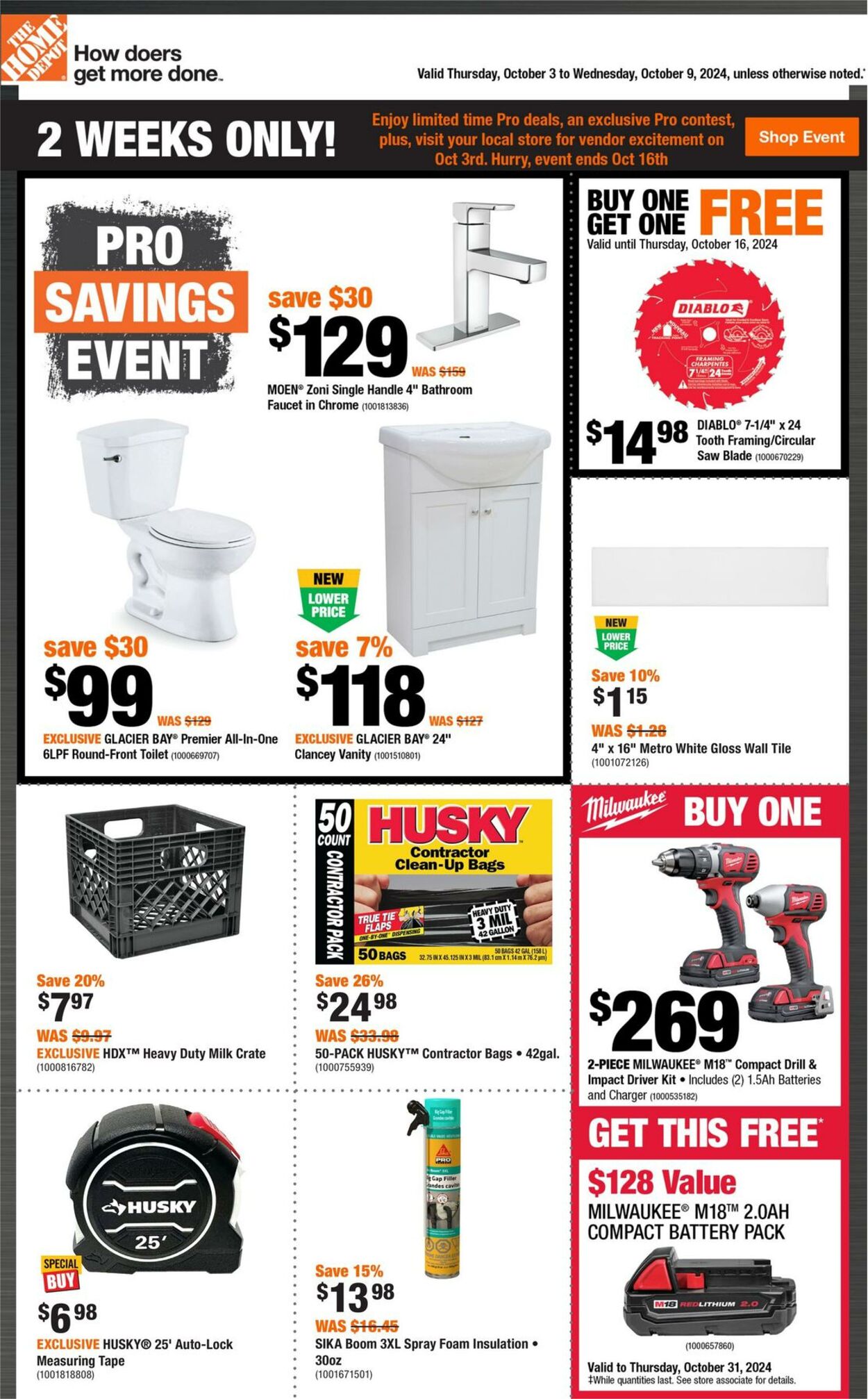 Flyer Home Depot - Weekly Flyer_CP 3 Oct 2024 - 9 Oct 2024