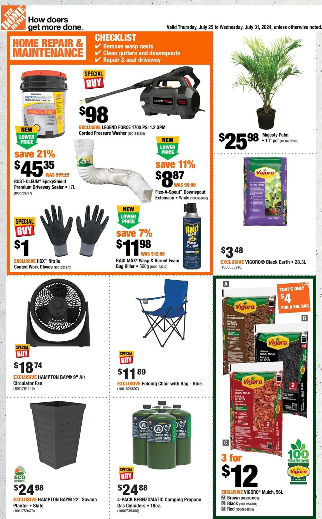 Flyer Home Depot 25.07.2024 - 31.07.2024