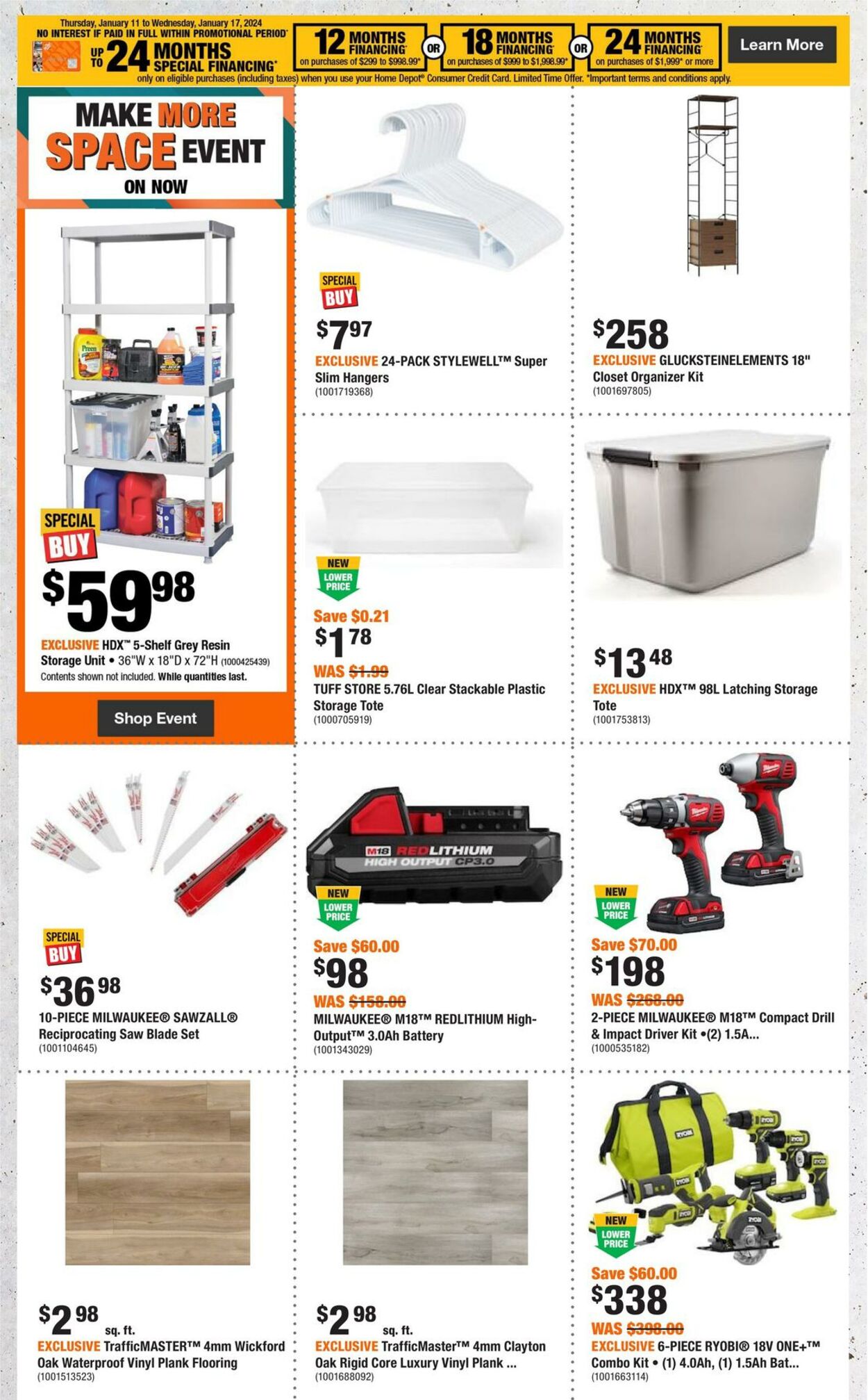 Home Depot Promotional Flyer Valid From 11 01 To 17 01 Page Nb 2   A0901cc45614 