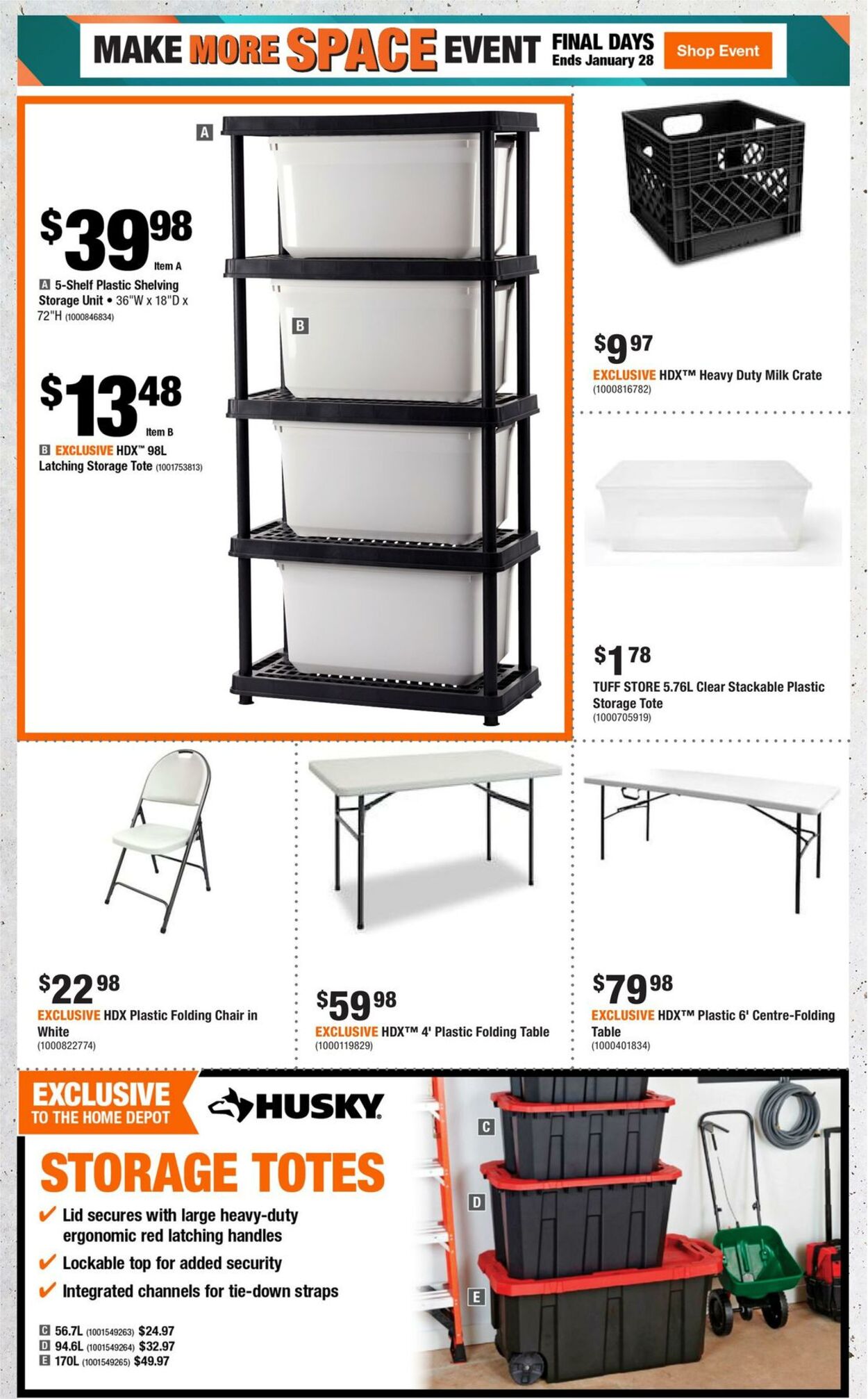 Flyer Home Depot 25.01.2024 - 31.01.2024