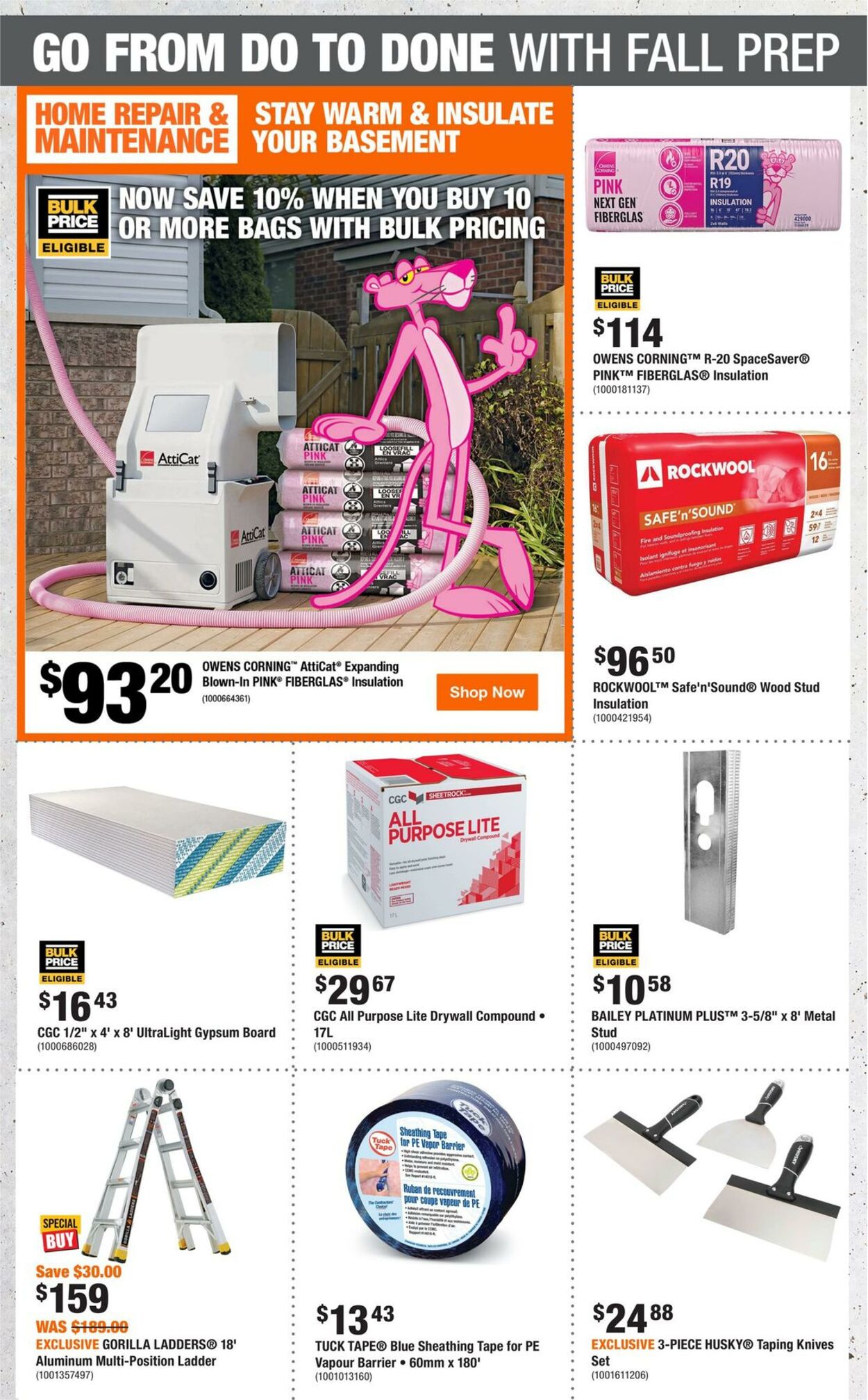 Flyer Home Depot 19.09.2024 - 25.09.2024